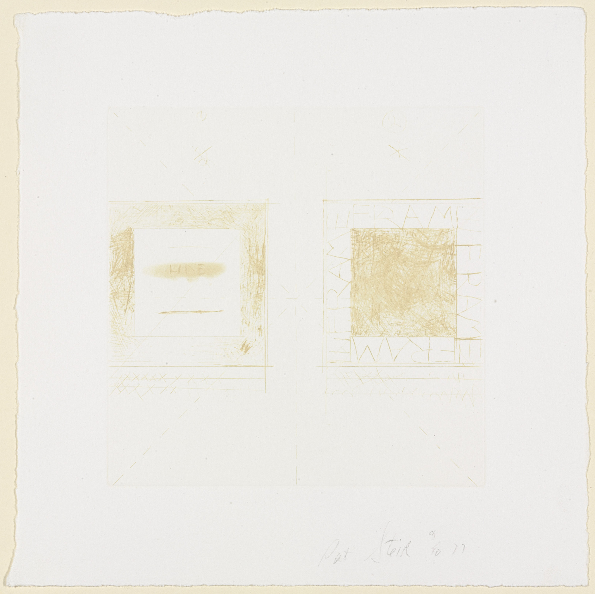 Pat Steir. Line Frame