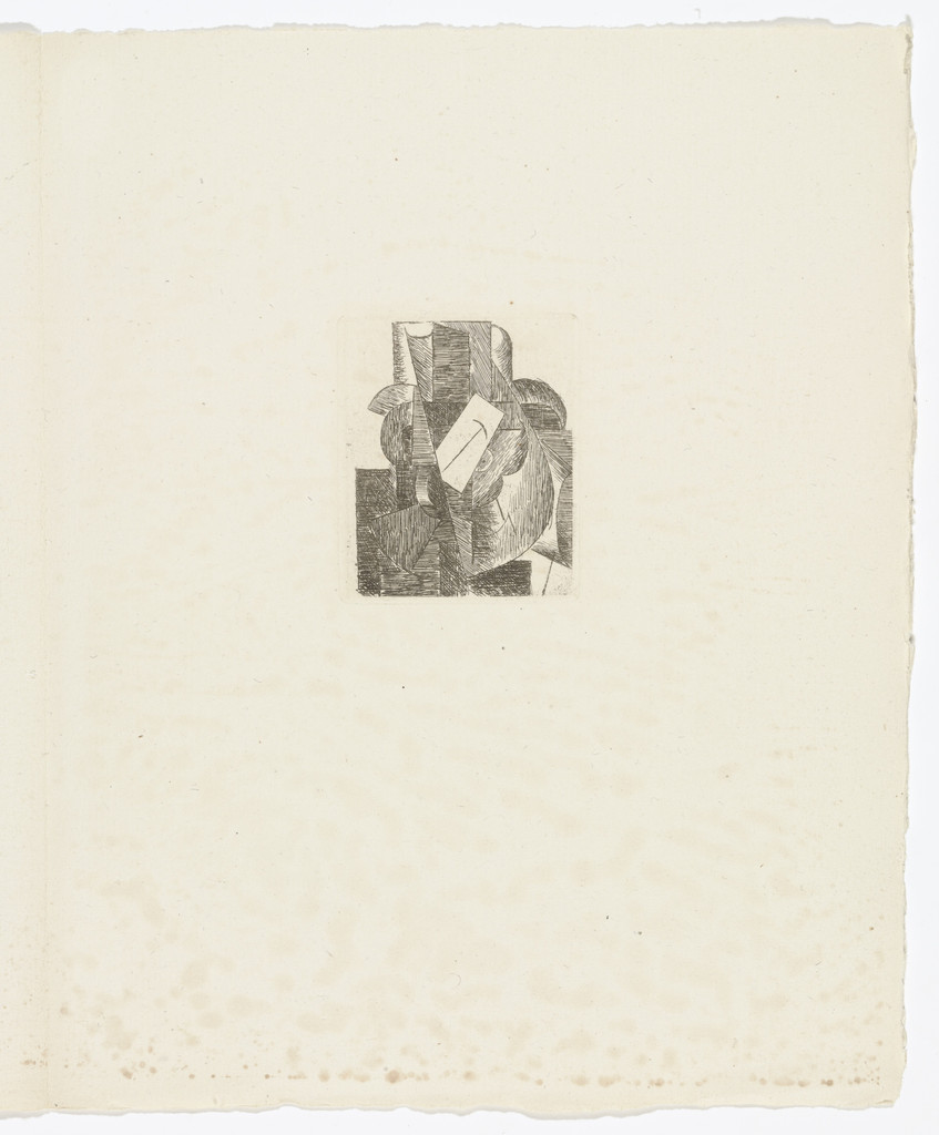 L'Homme au chapeau (Man with a Hat) (plate, page, 3) from Du Cubisme (On Cubism)