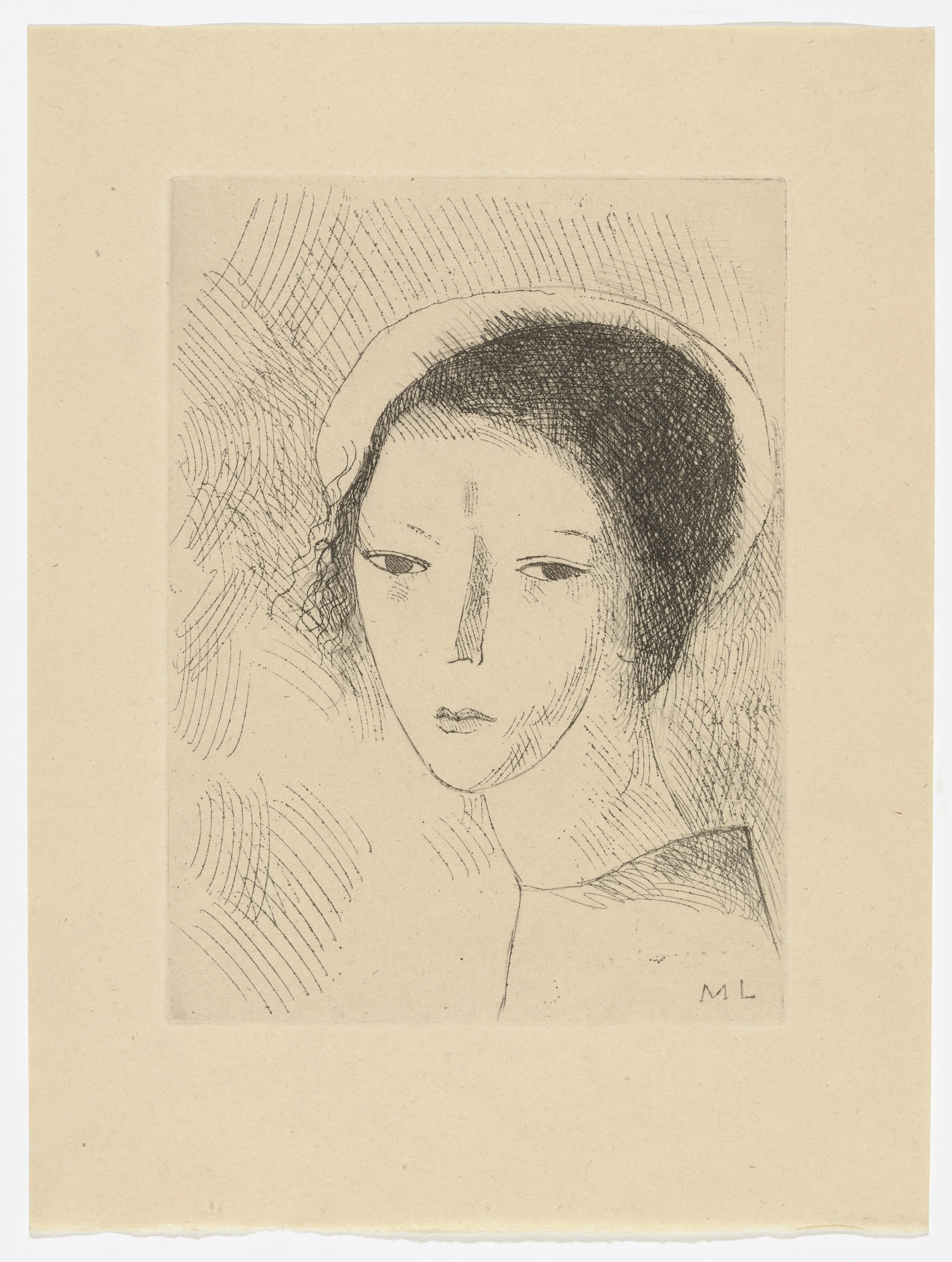 Marie Laurencin. Duplicate of Head of a Girl (Tête de jeune fille) from Du Cubisme (On Cubism)