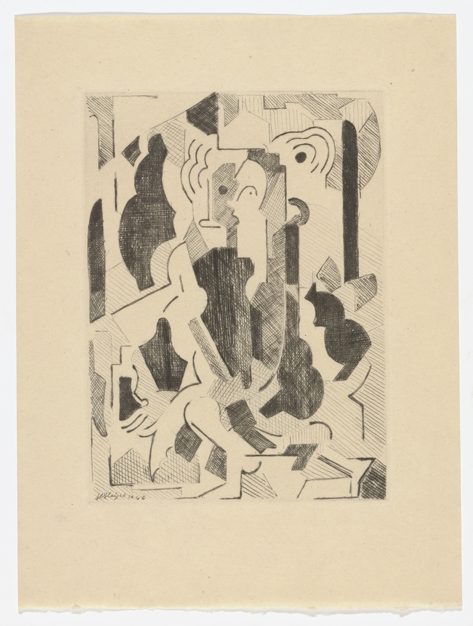 Albert Gleizes. Duplicate of plate from Du Cubisme (On Cubism)