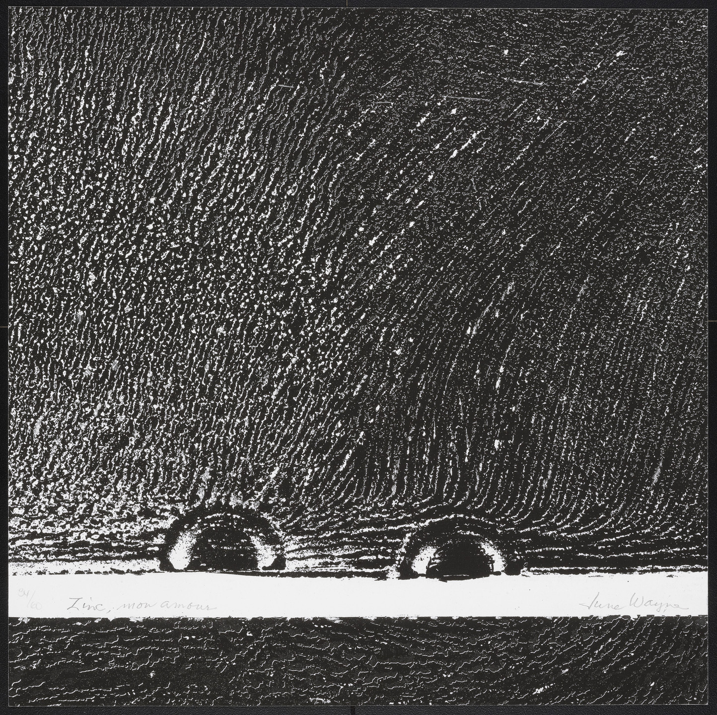 June Wayne. Zinc, Mon Amour from Femfolio. 2009