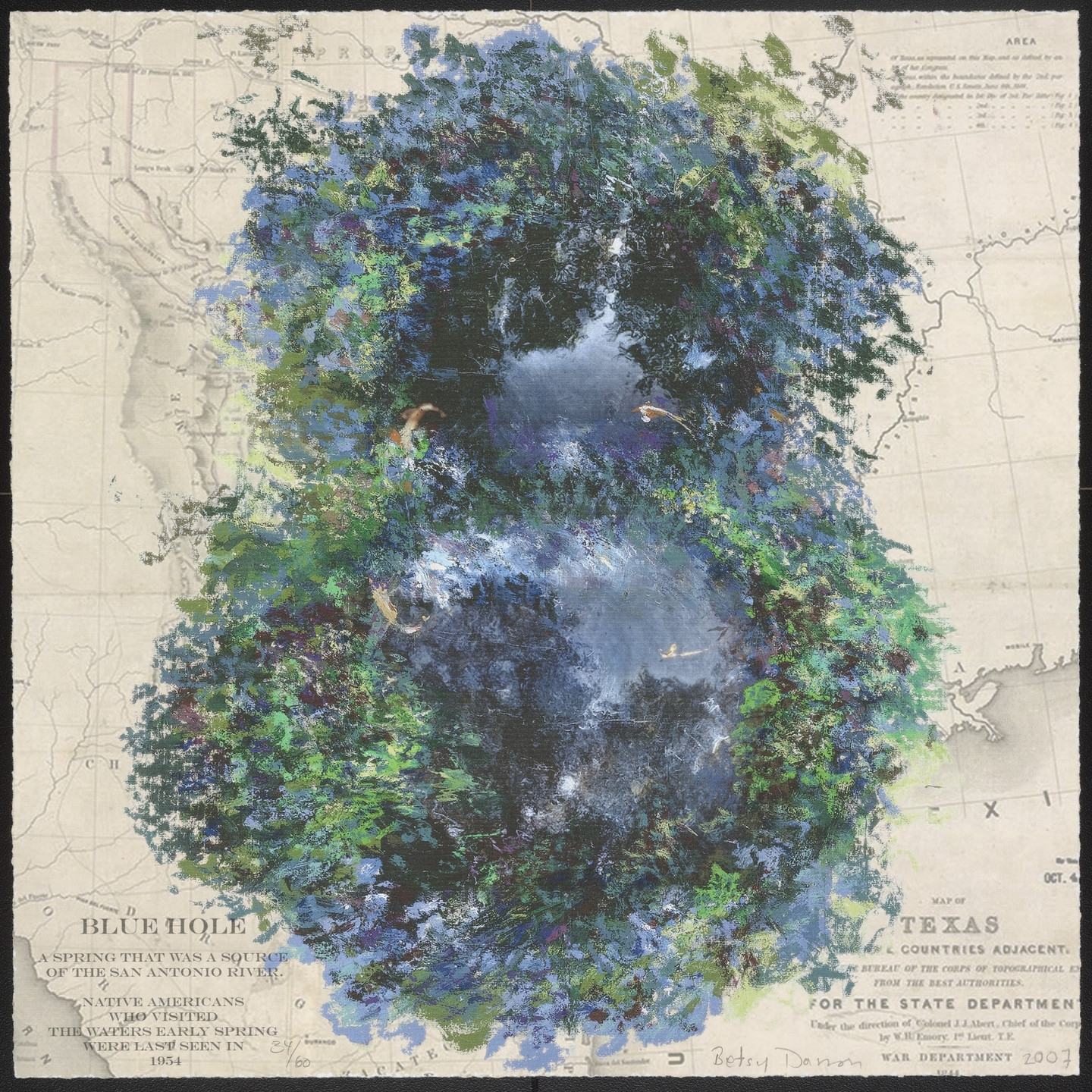 Betsy Damon. Blue Hold from Femfolio. 2007, published 2009
