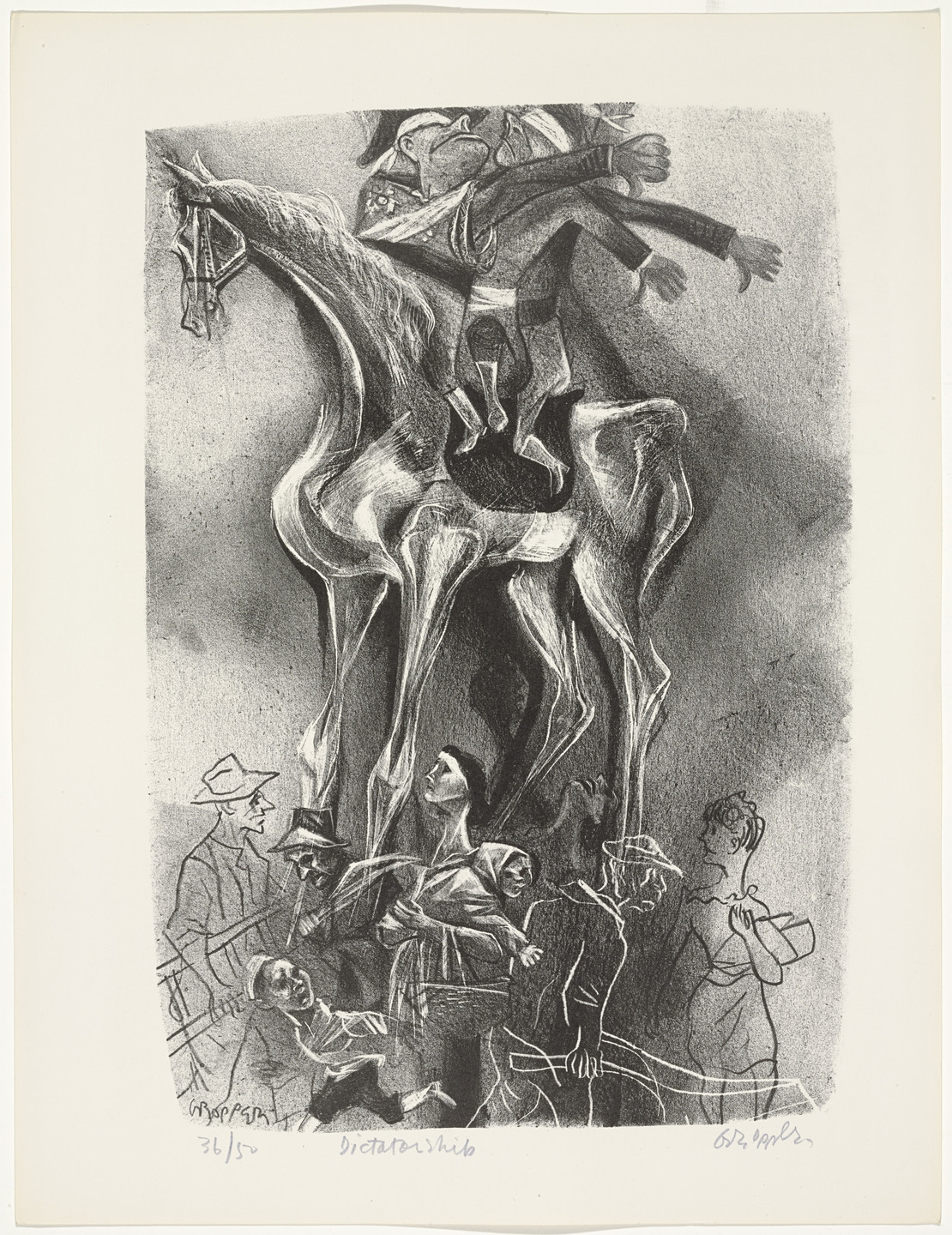 William Gropper. Dictatorship from Capriccios. 1953–57
