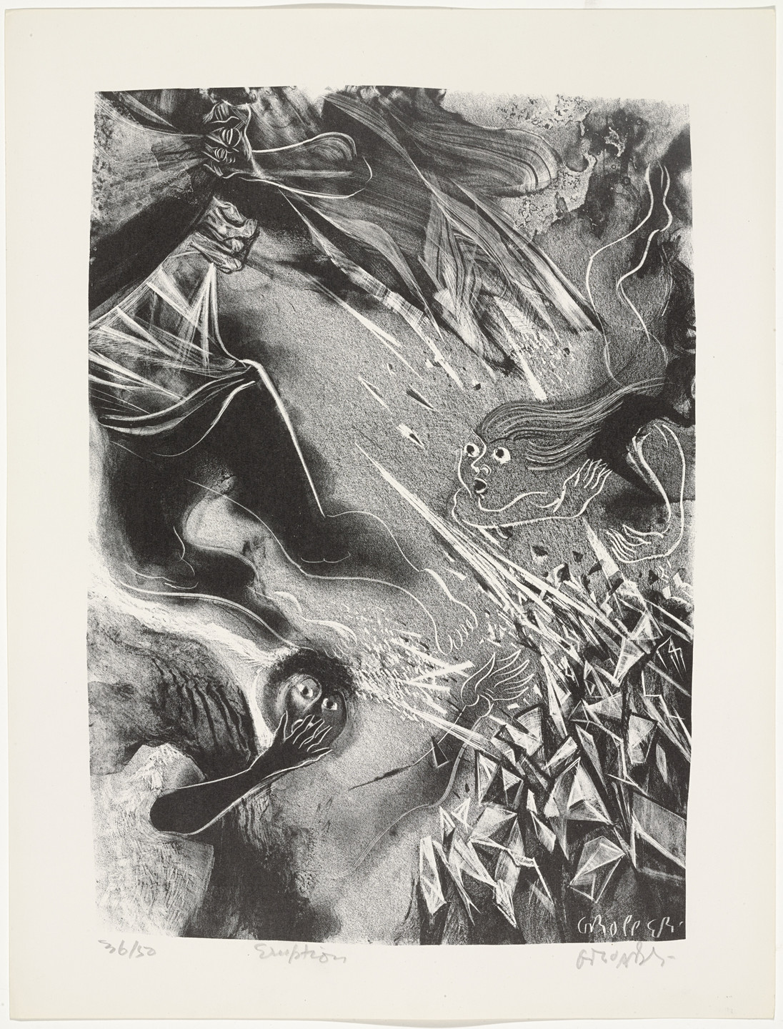 William Gropper. Eruption from Capriccios. 1953–57