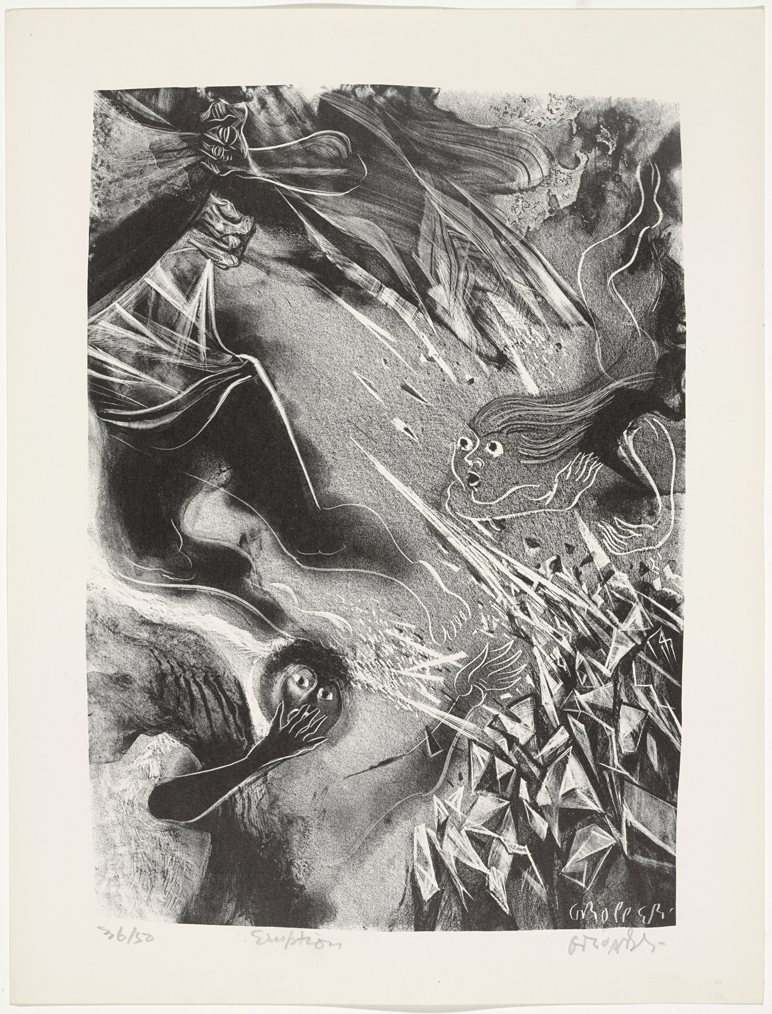 William Gropper. Eruption from Capriccios. 1953–57 | MoMA