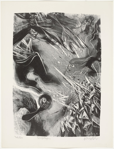 William Gropper. Eruption from Capriccios. 1953–57