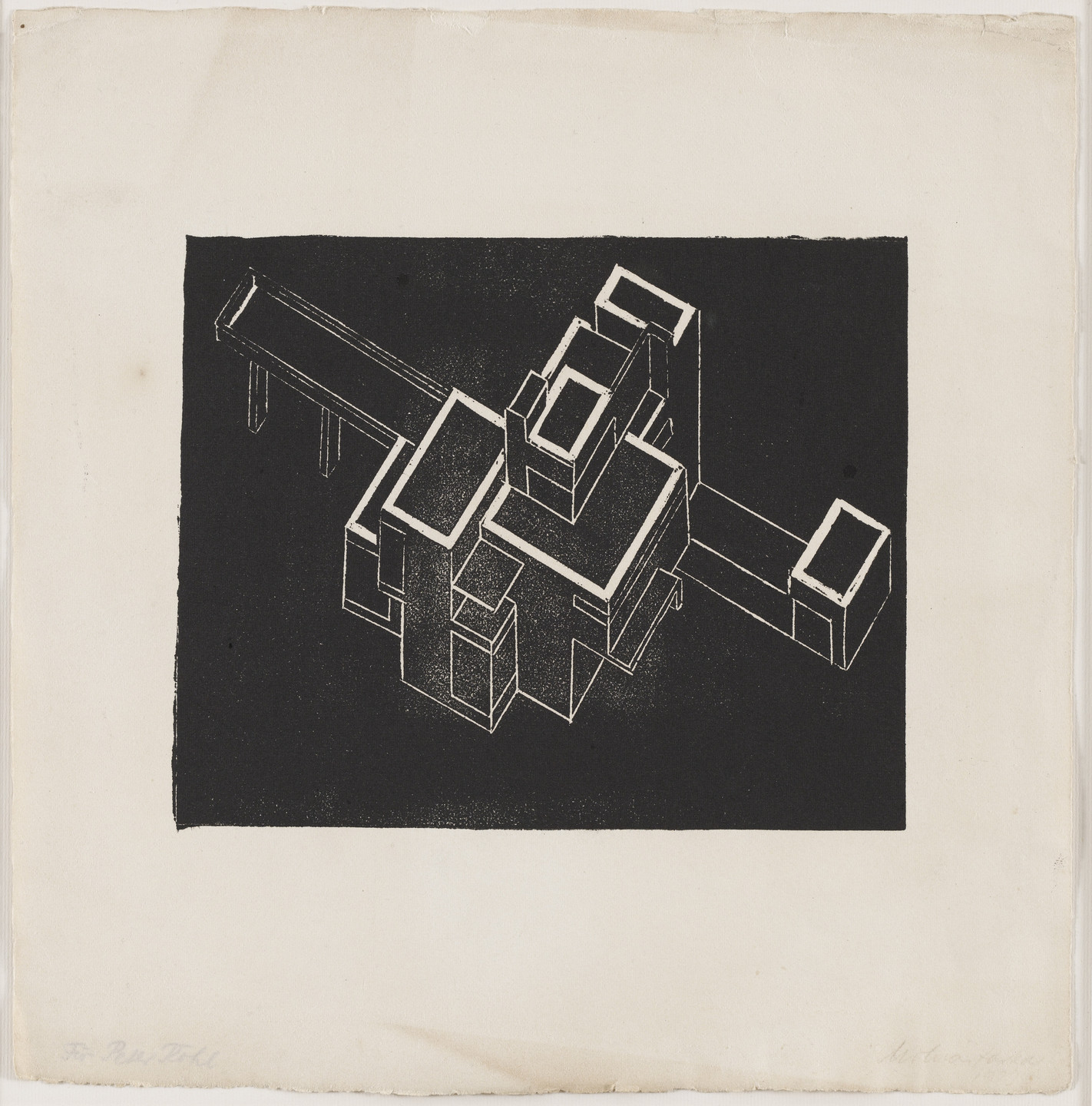 Farkas Molnár. Villa Design, Isometric Projection. 1921
