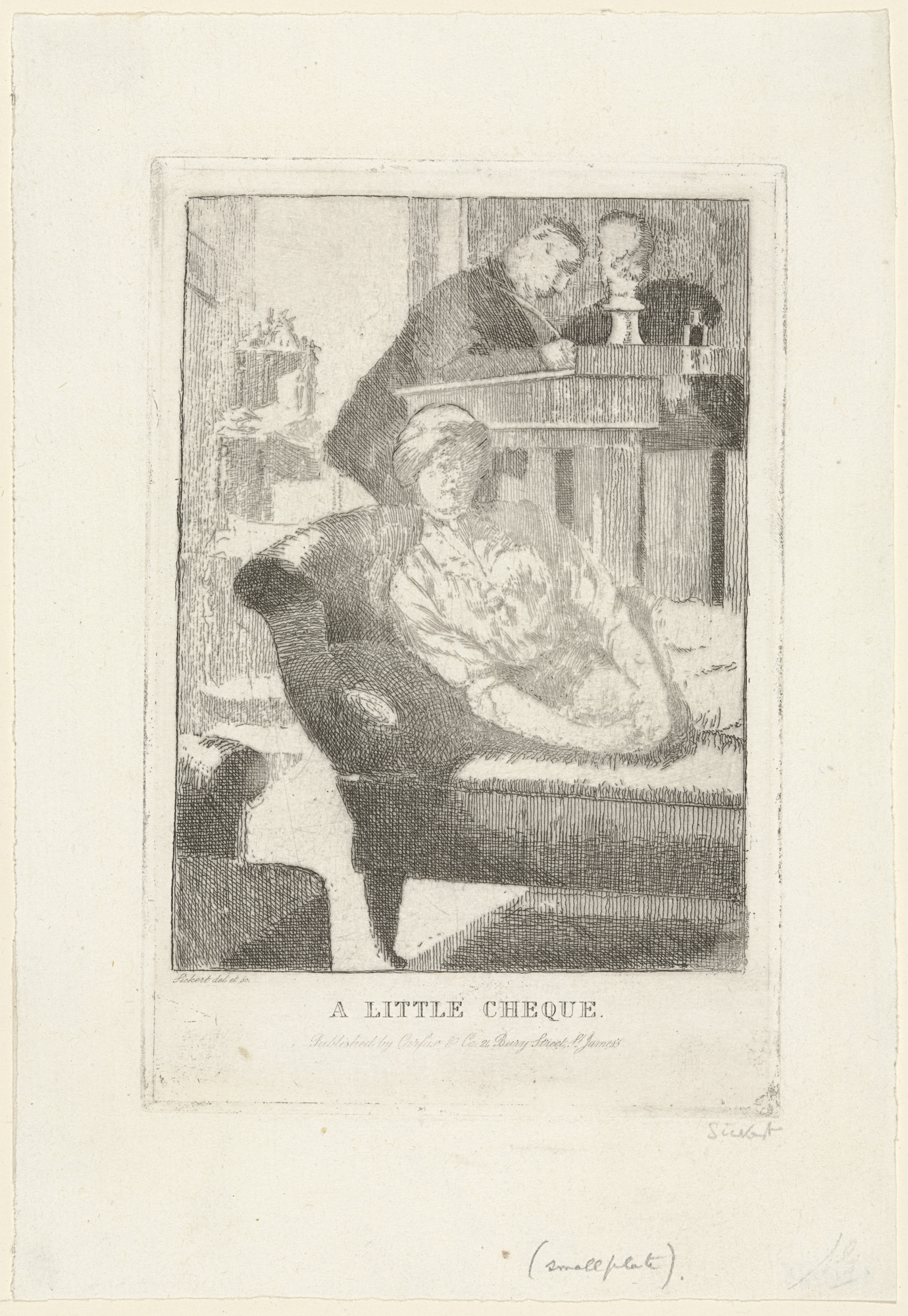 Walter Richard Sickert. A Little Cheque