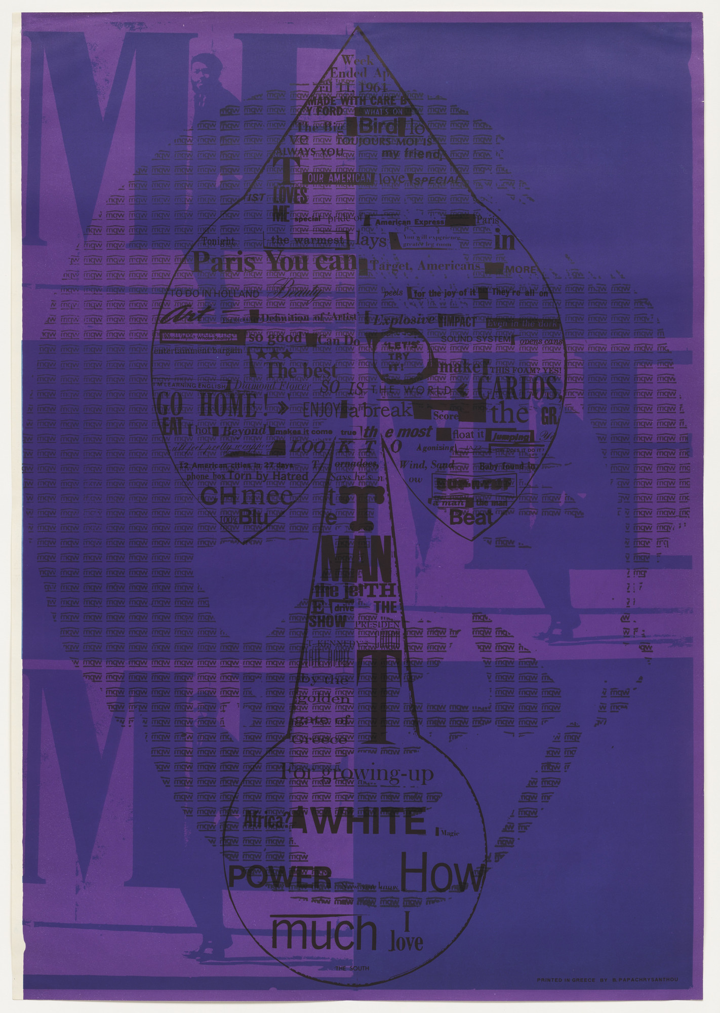 Charles Henri Ford. Untitled from Poem Posters