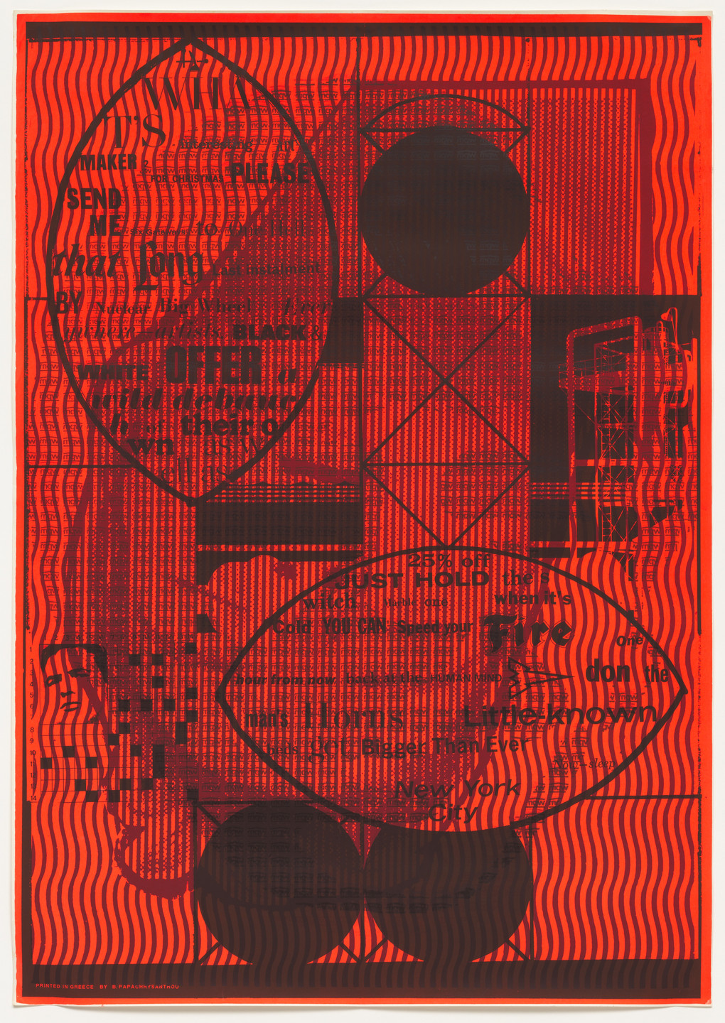 Charles Henri Ford. Untitled from Poem Posters. 1964–65