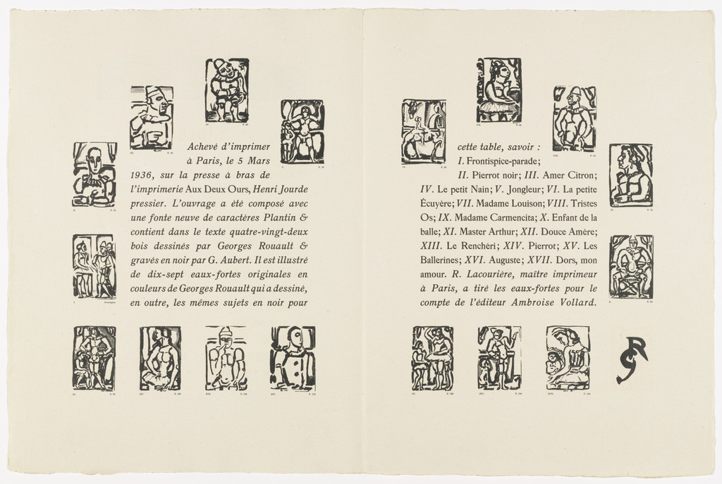 Colophon from Cirque de l'étoile filante (The Shooting Star Circus)