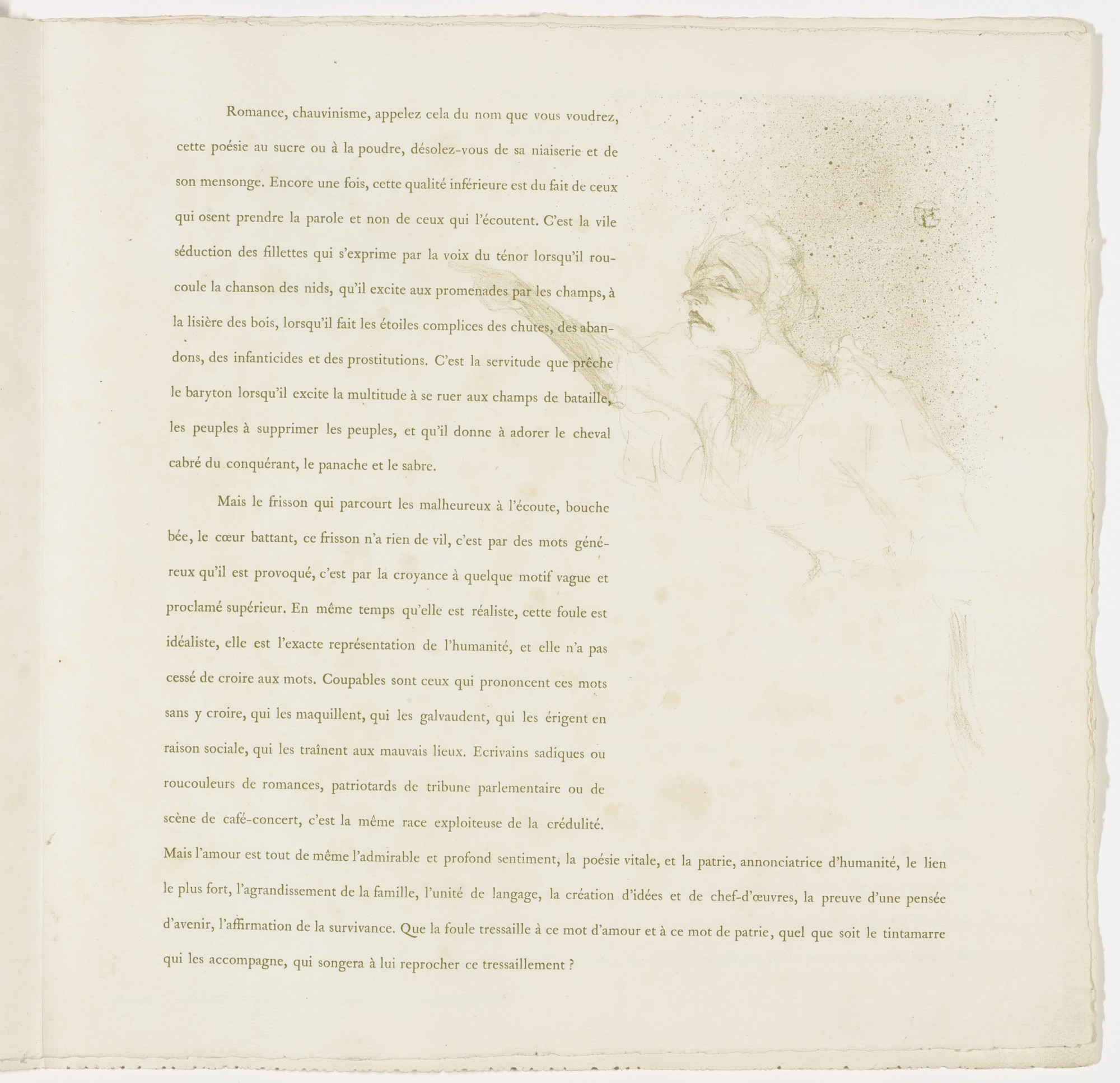Henri de Toulouse-Lautrec. Plate 12 (in-text plate, folio 15) from Yvette Guilbert