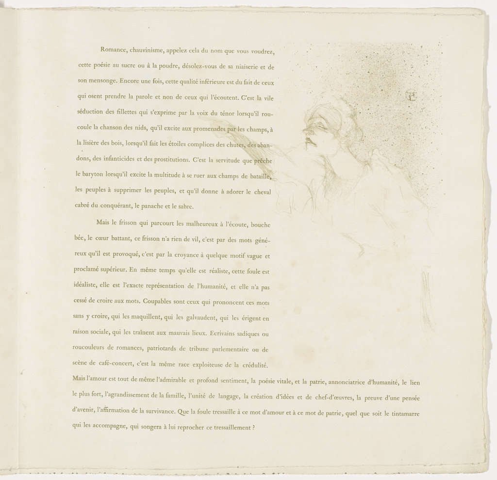 Plate 12 (in-text plate, folio 15) from Yvette Guilbert