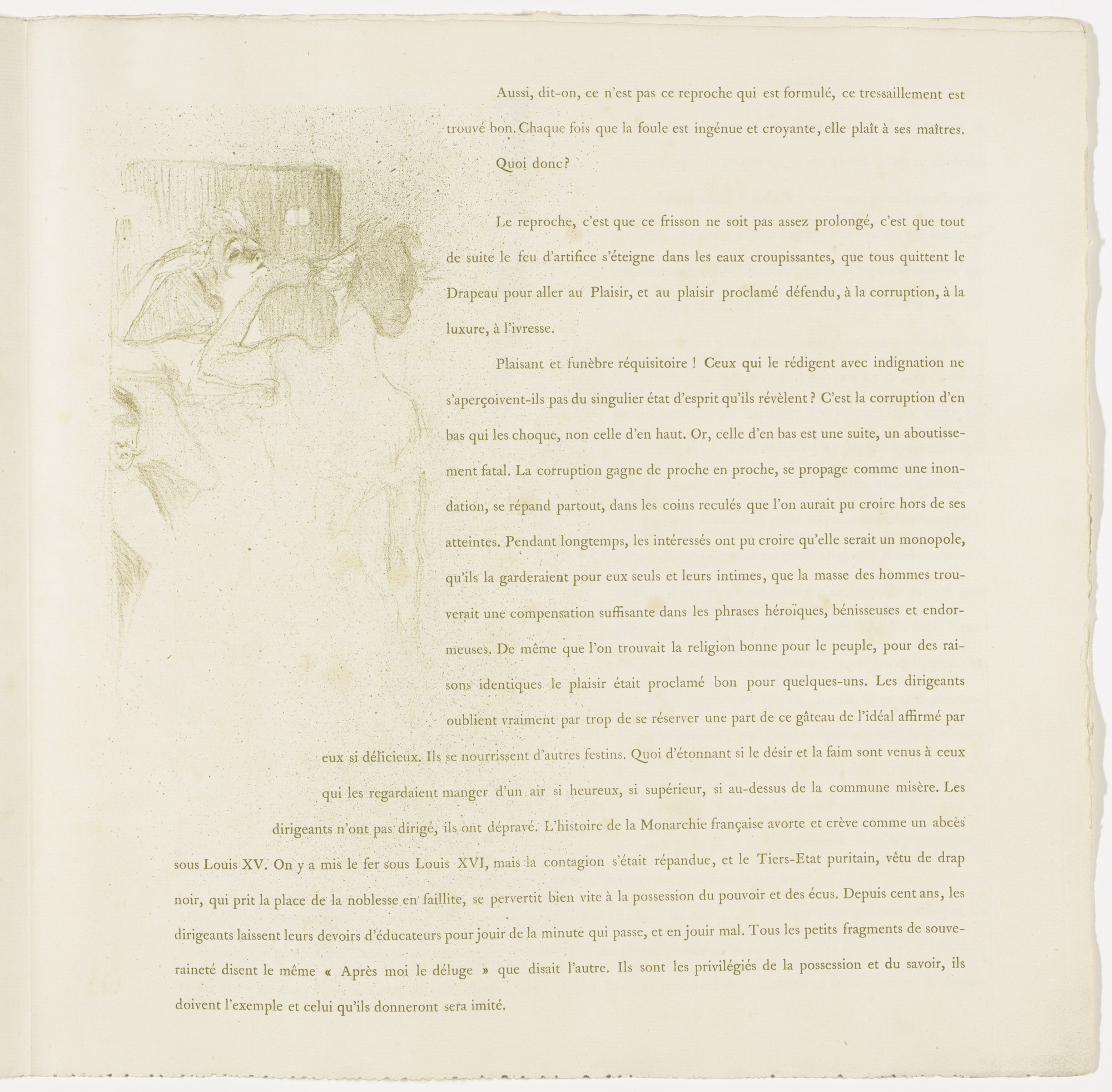 Henri de Toulouse-Lautrec. Plate 13 (in-text plate, folio 16) from Yvette Guilbert
