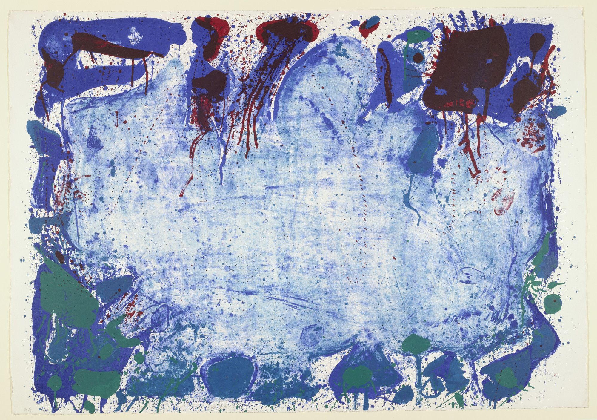 Sam Francis. Happy Death Stone. 1960