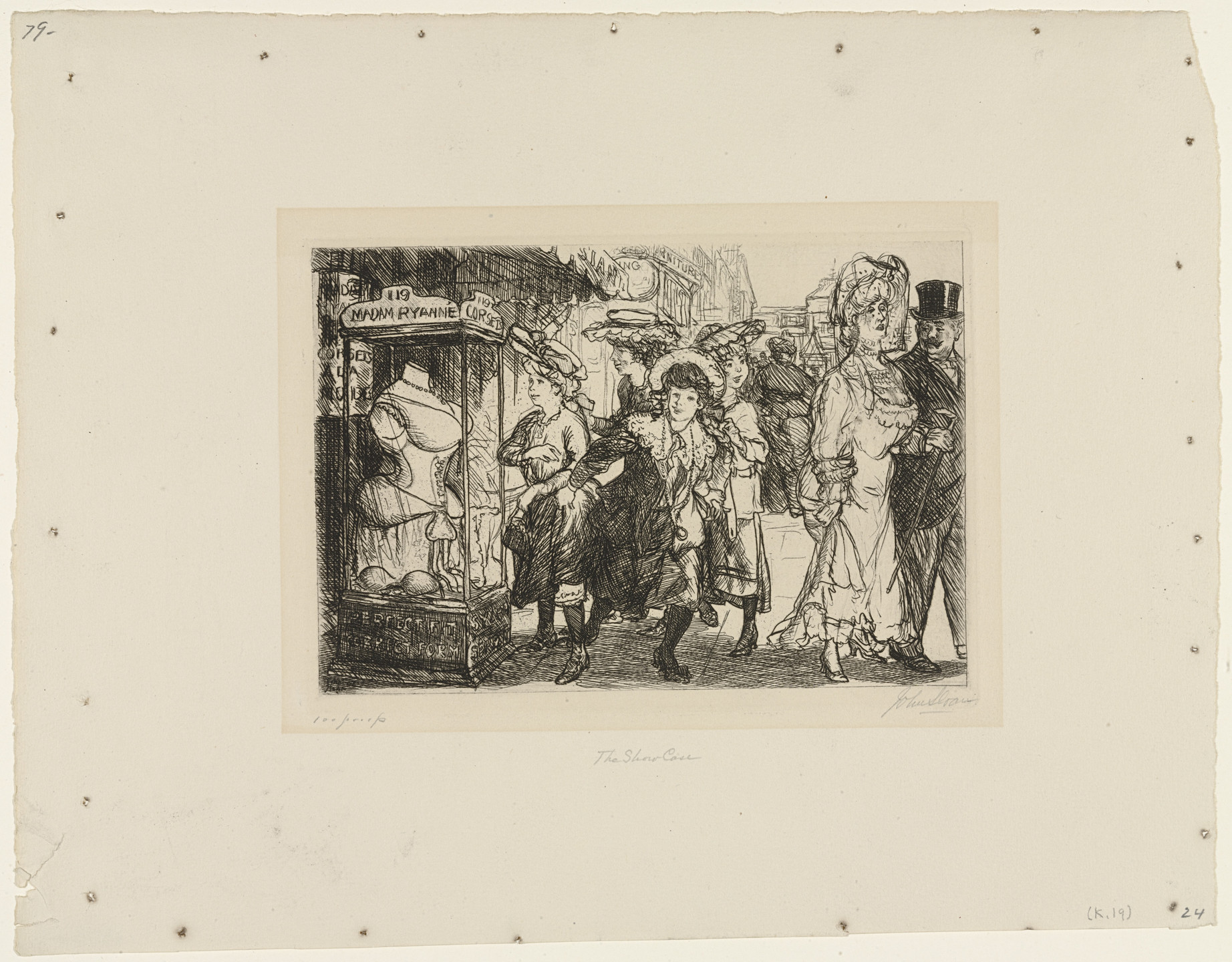 John Sloan. The Show Case. 1905