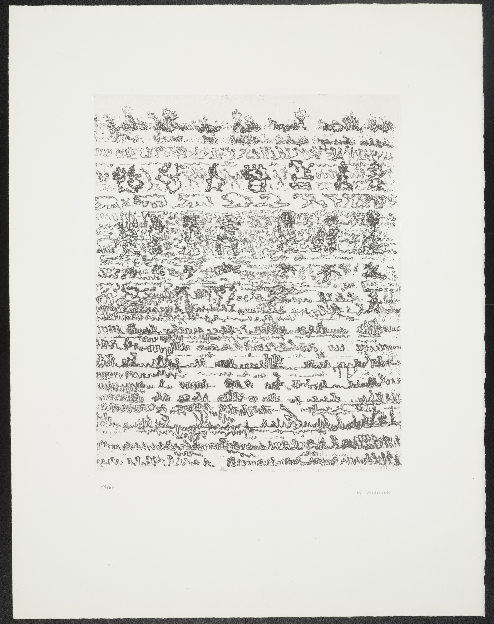Henri Michaux. Plate (folio 5) from Parcours