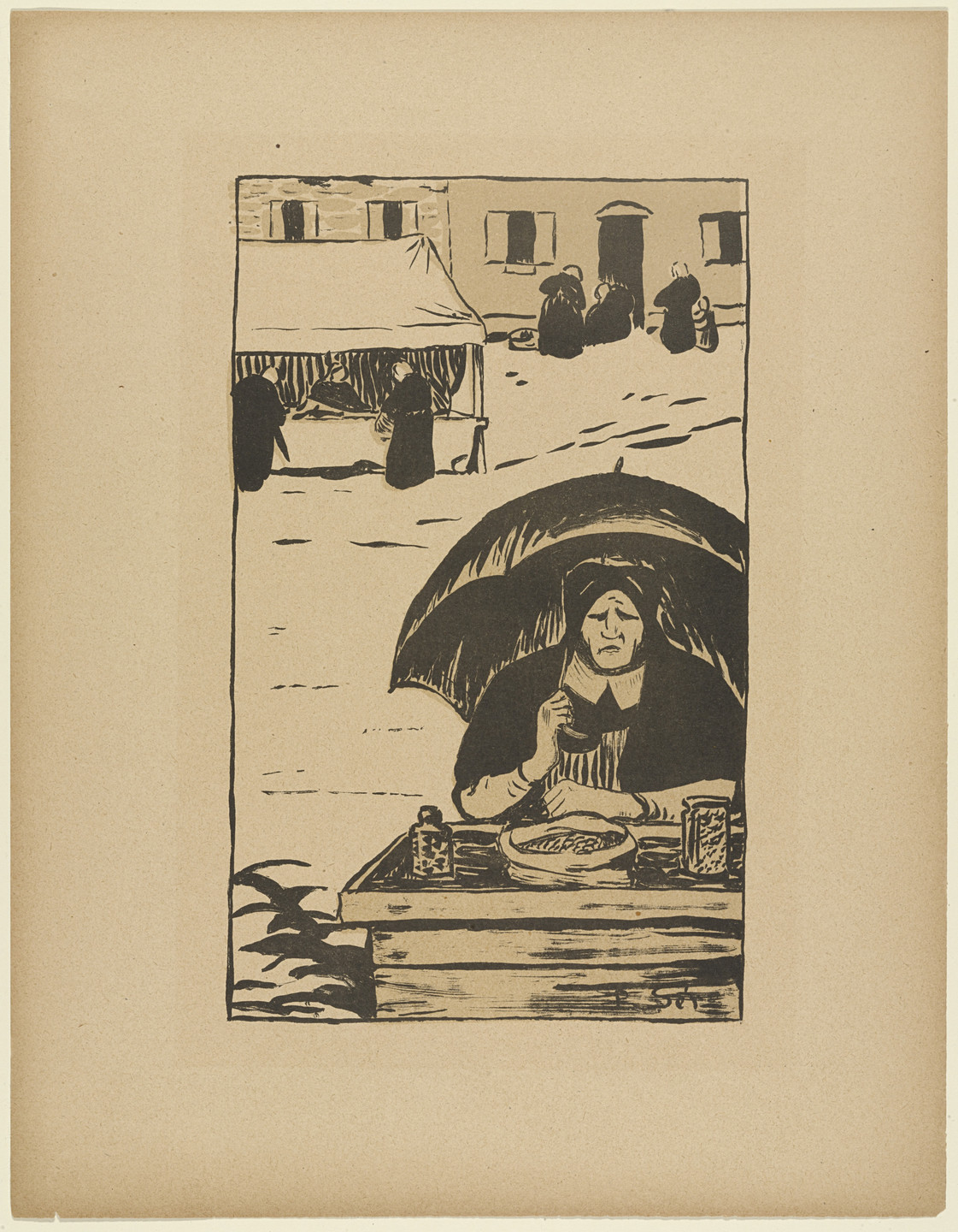 Paul Sérusier. The Rag Merchant from La Revue Blanche, vol. 6, no. 31. (May 1894)