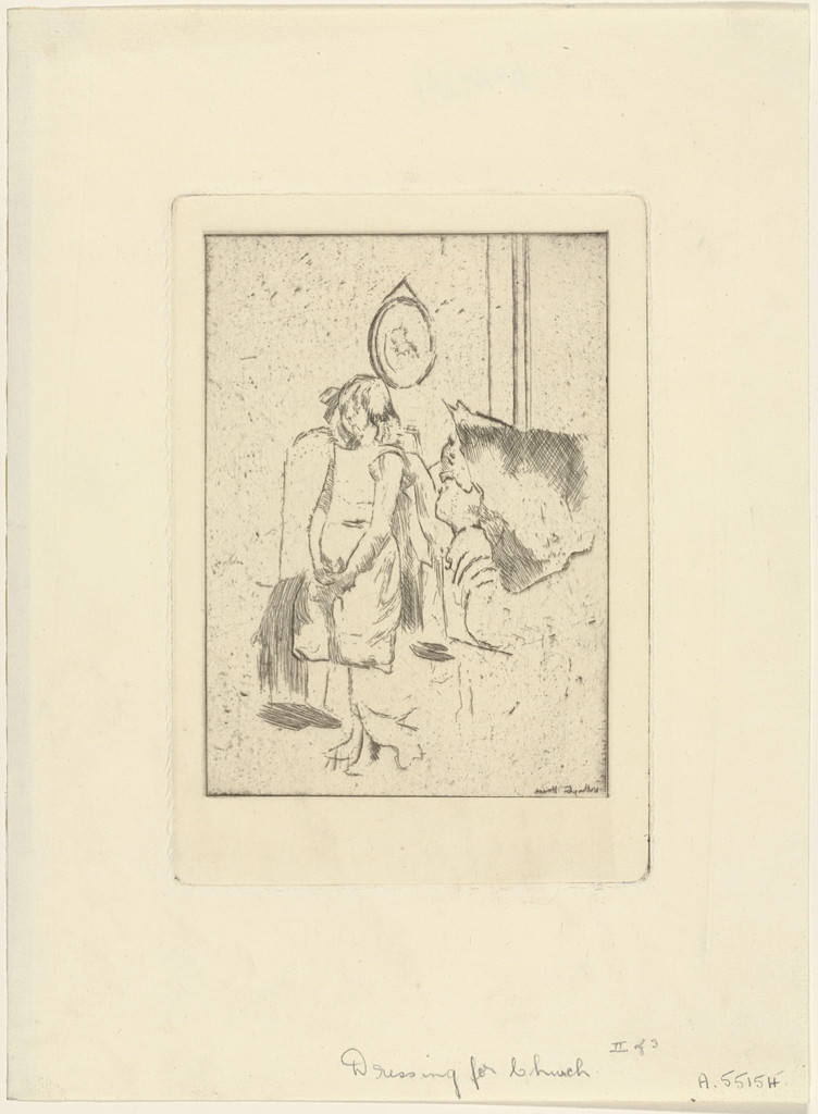 Dressing for Church, Walter Richard Sickert, (c. 1910-1915)
