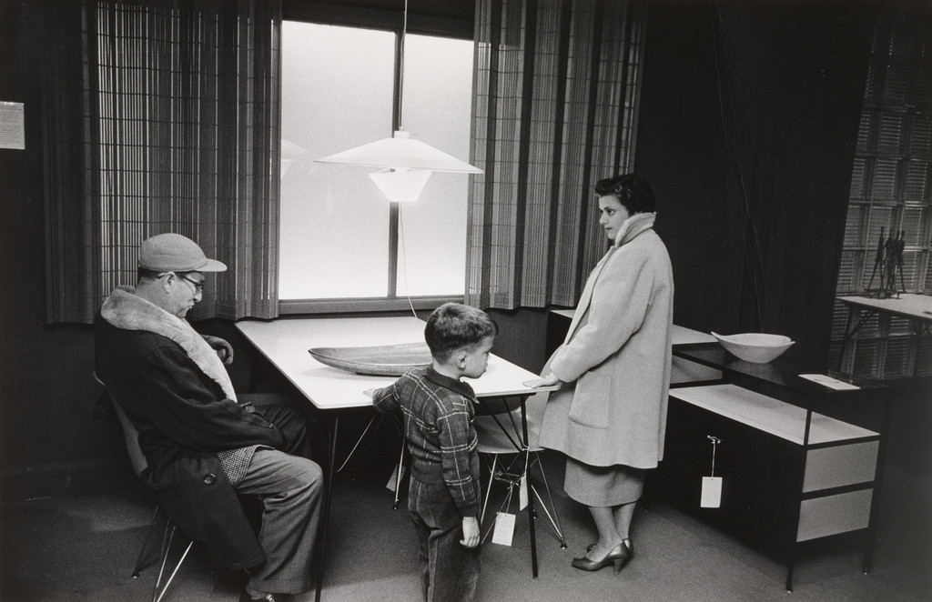 Family Shopping for Modern Furniture, Brooklyn Department Store