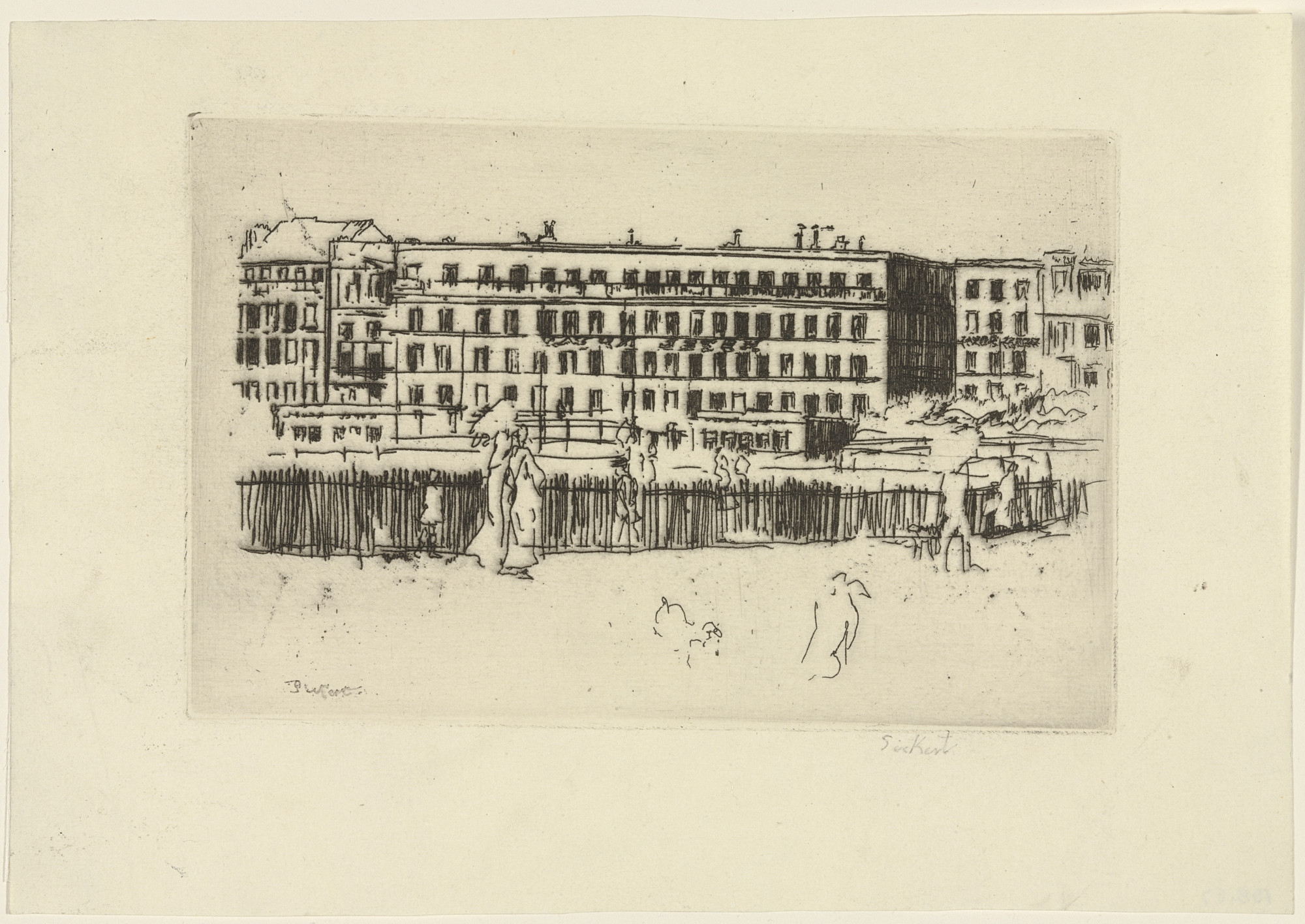 Walter Richard Sickert. The Old Hotel Royal, Dieppe. (c. 1894)