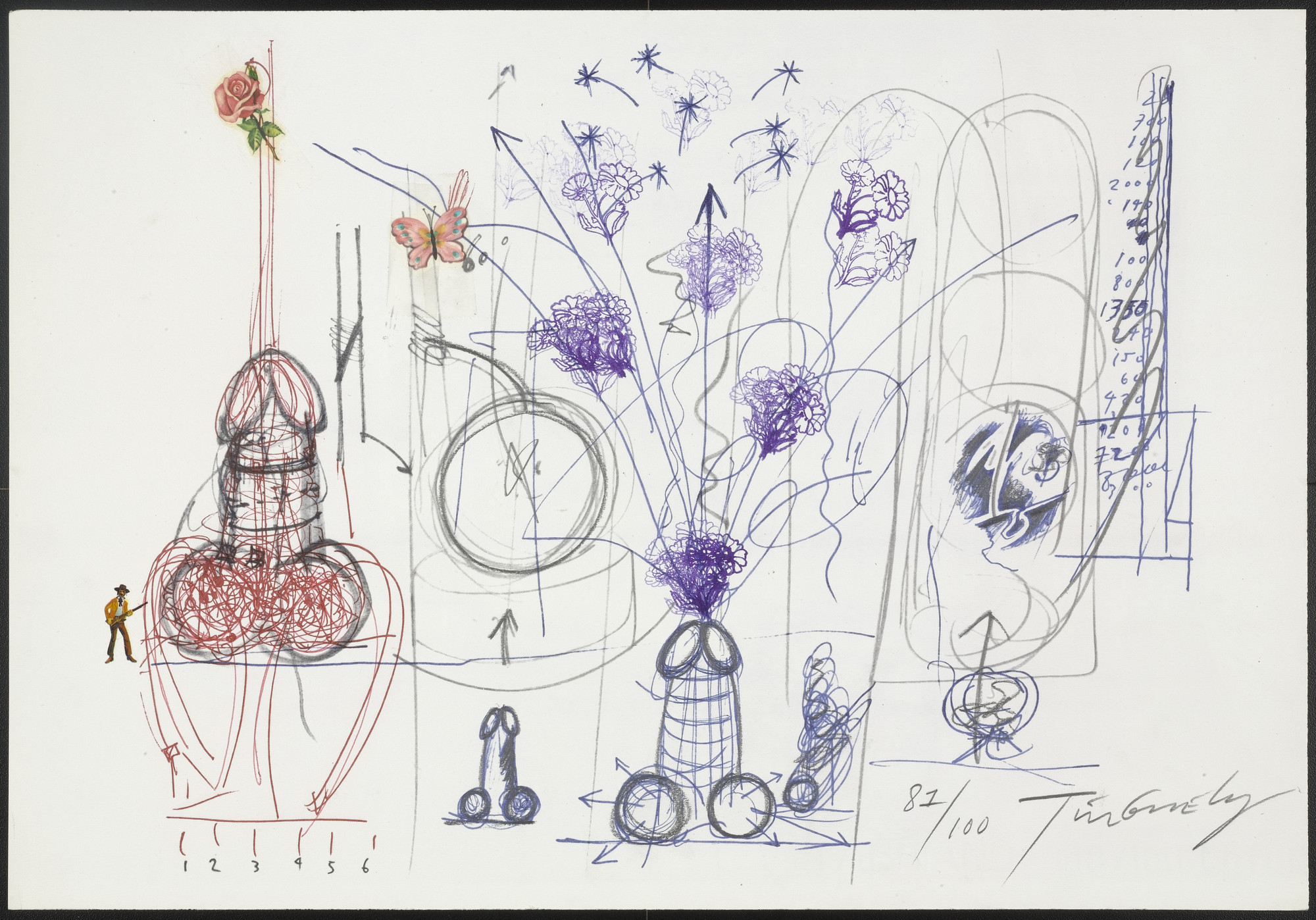 Jean Tinguely. Plate from La Vittoria ( Victory )
