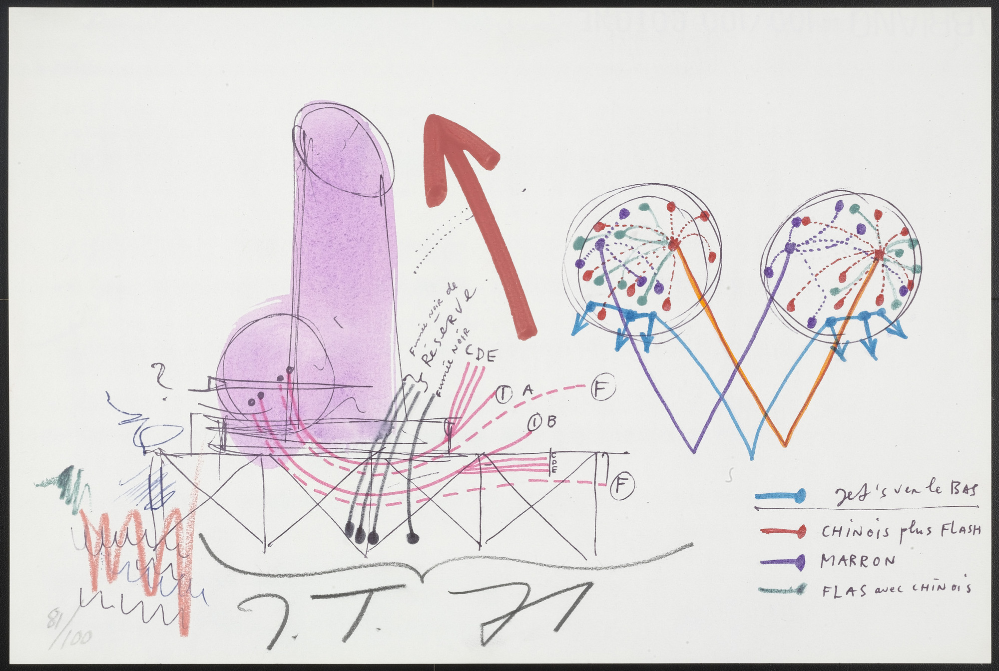 Jean Tinguely. Plate from La Vittoria ( Victory )