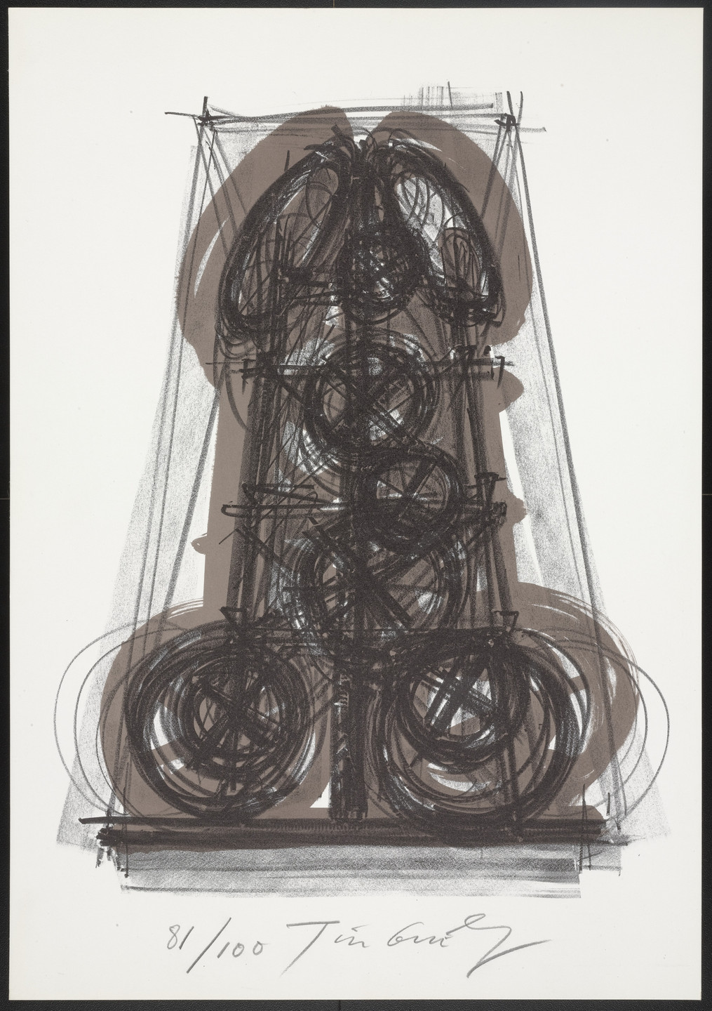 Jean Tinguely. Plate from La Vittoria (Victory). 1970–72
