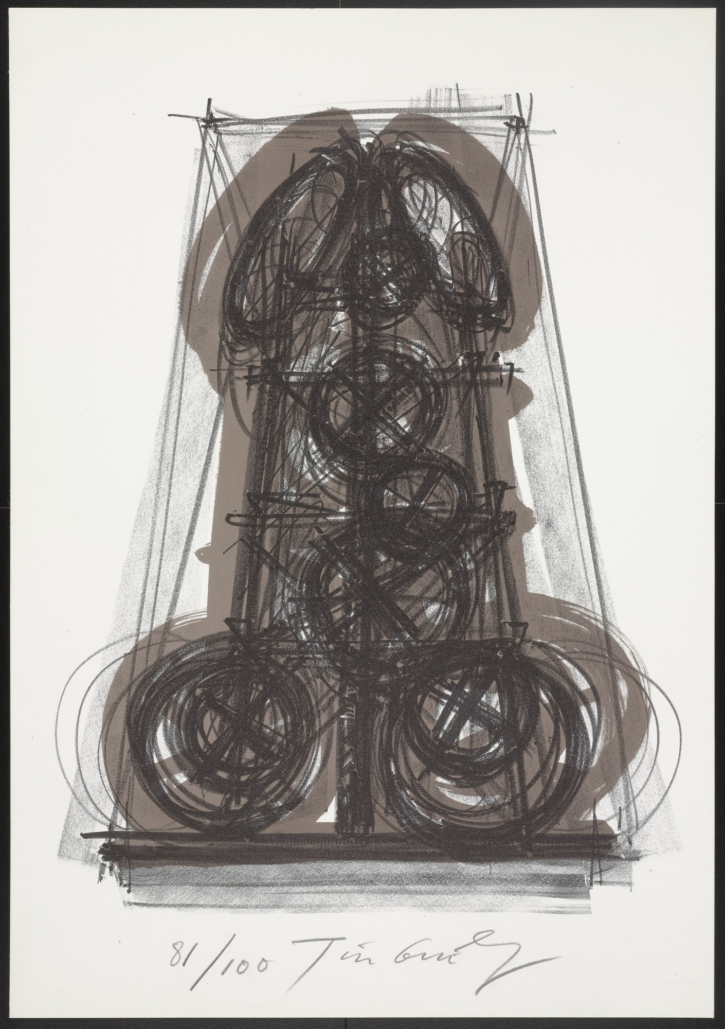 Jean Tinguely. Plate from La Vittoria ( Victory )