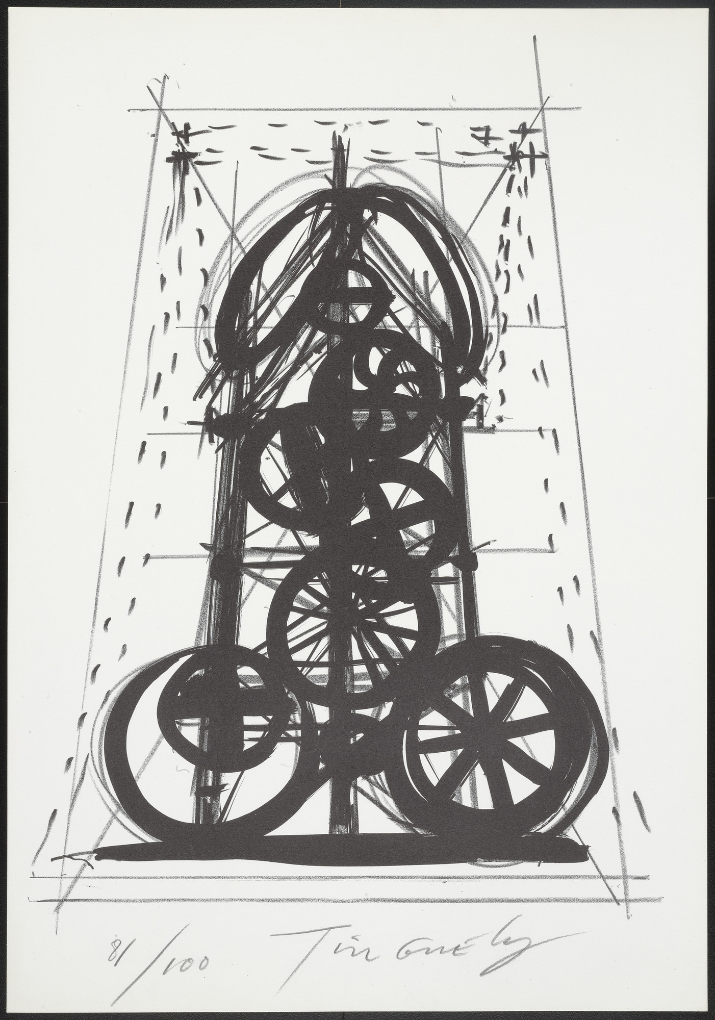 Jean Tinguely. Plate from La Vittoria ( Victory )