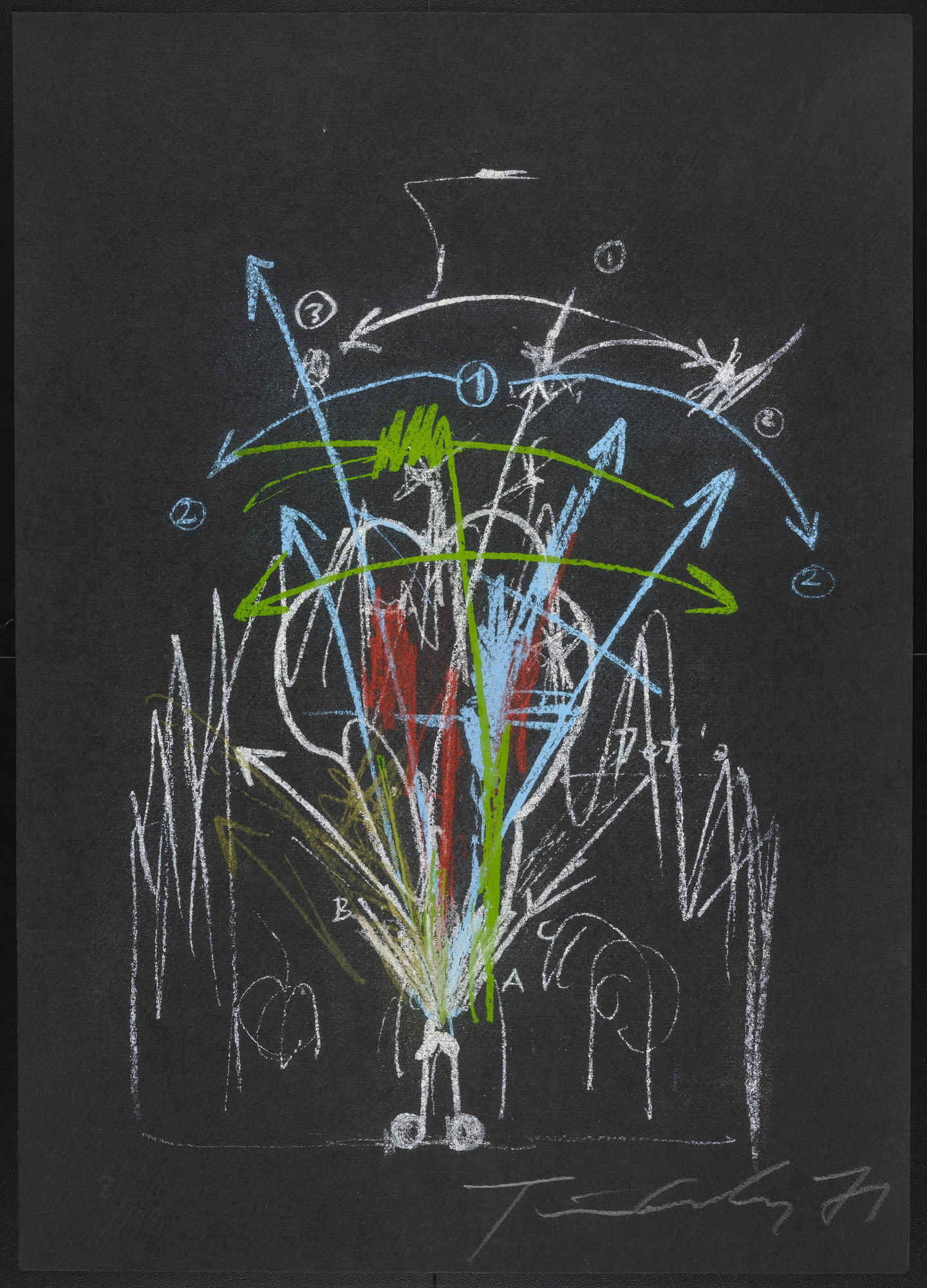 Jean Tinguely. Plate from La Vittoria ( Victory )