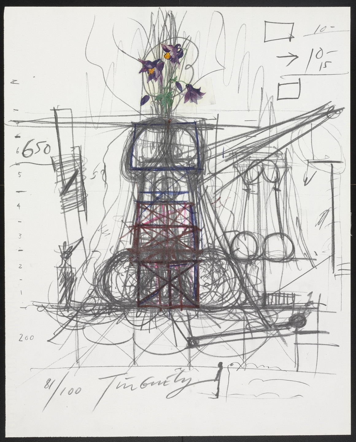 Jean Tinguely. Plate from La Vittoria (Victory). 1970–72