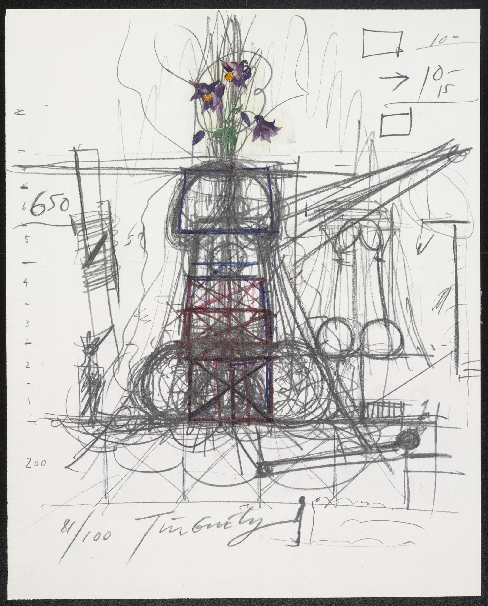 Jean Tinguely. Plate from La Vittoria ( Victory )