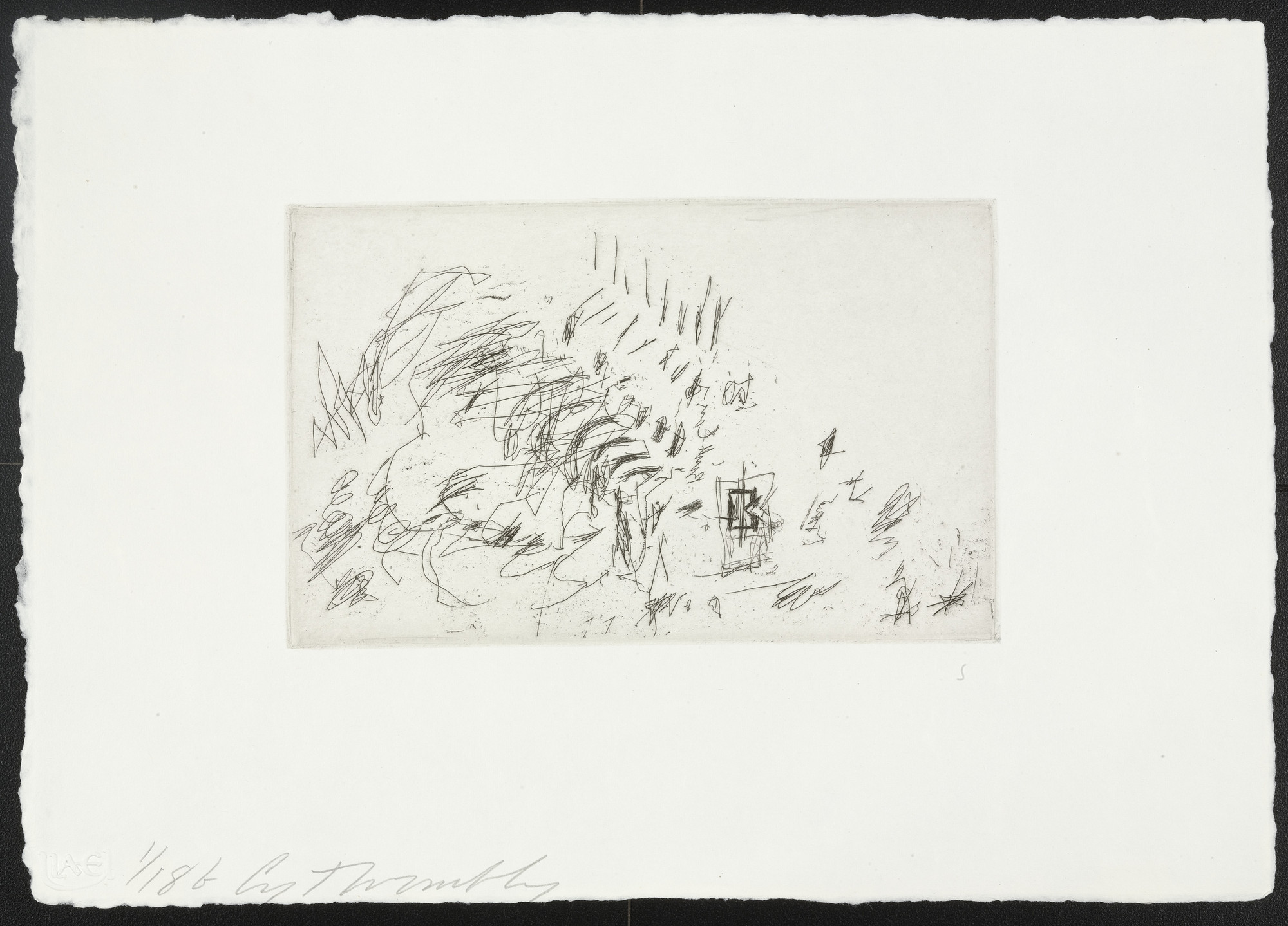 Cy Twombly. B from Sketches