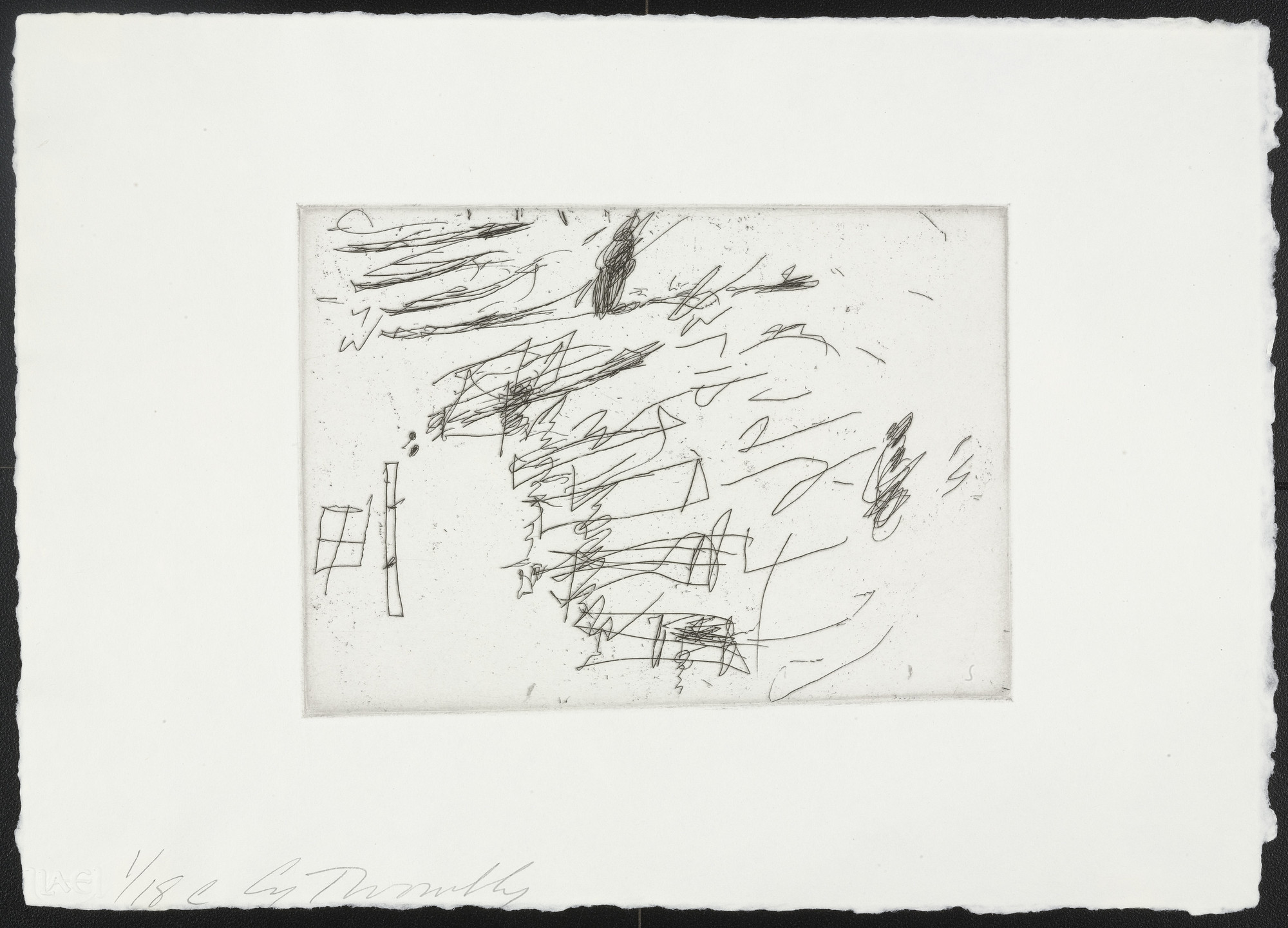 Cy Twombly. C from Sketches