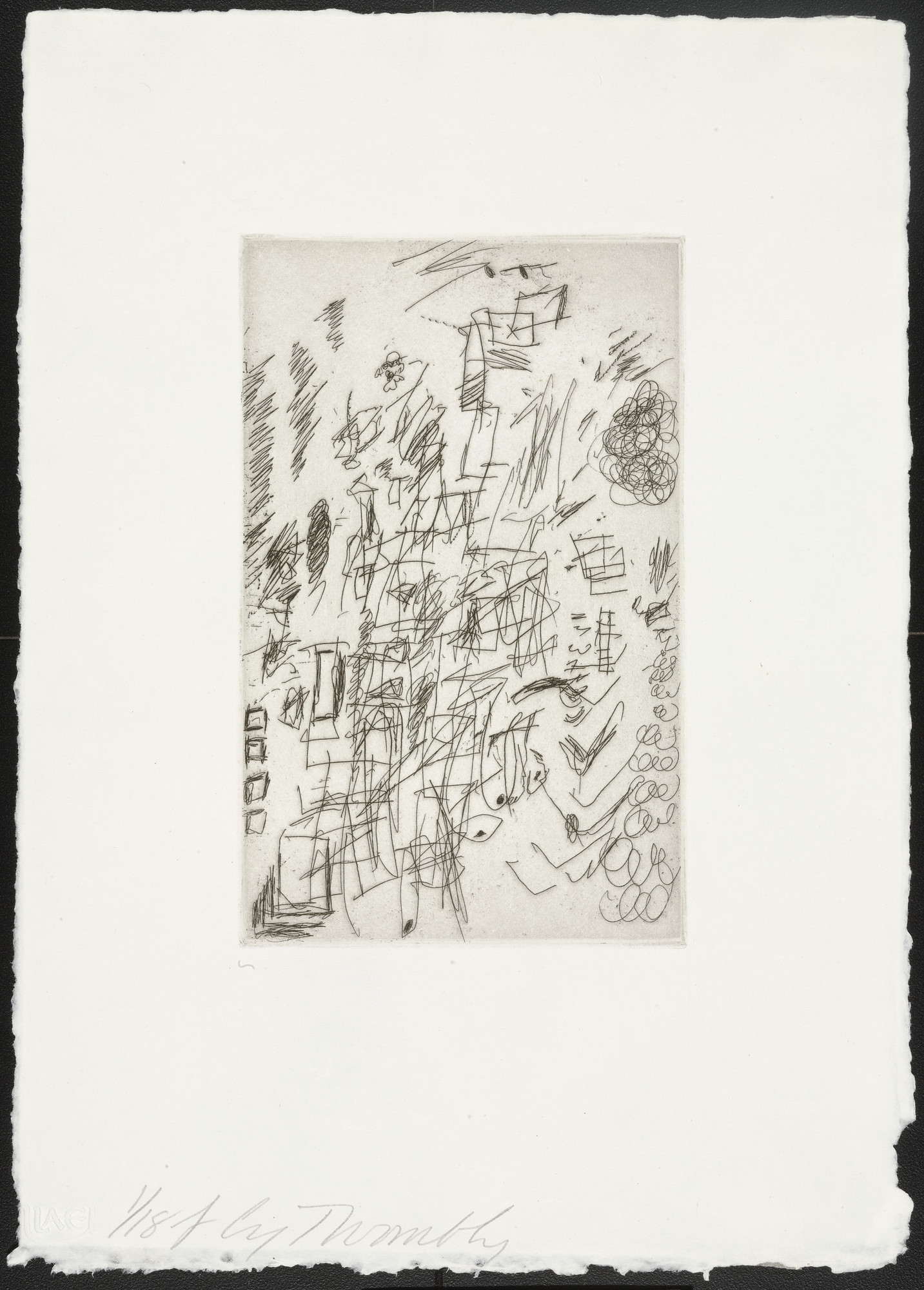 Cy Twombly. F from Sketches