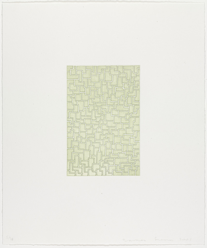 Ramparts from Nine Prints, James Siena, 2001