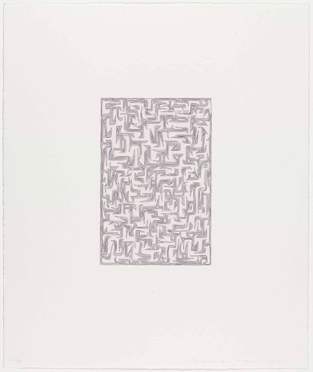 James Siena. Connected Hooks from Nine Prints. 2001