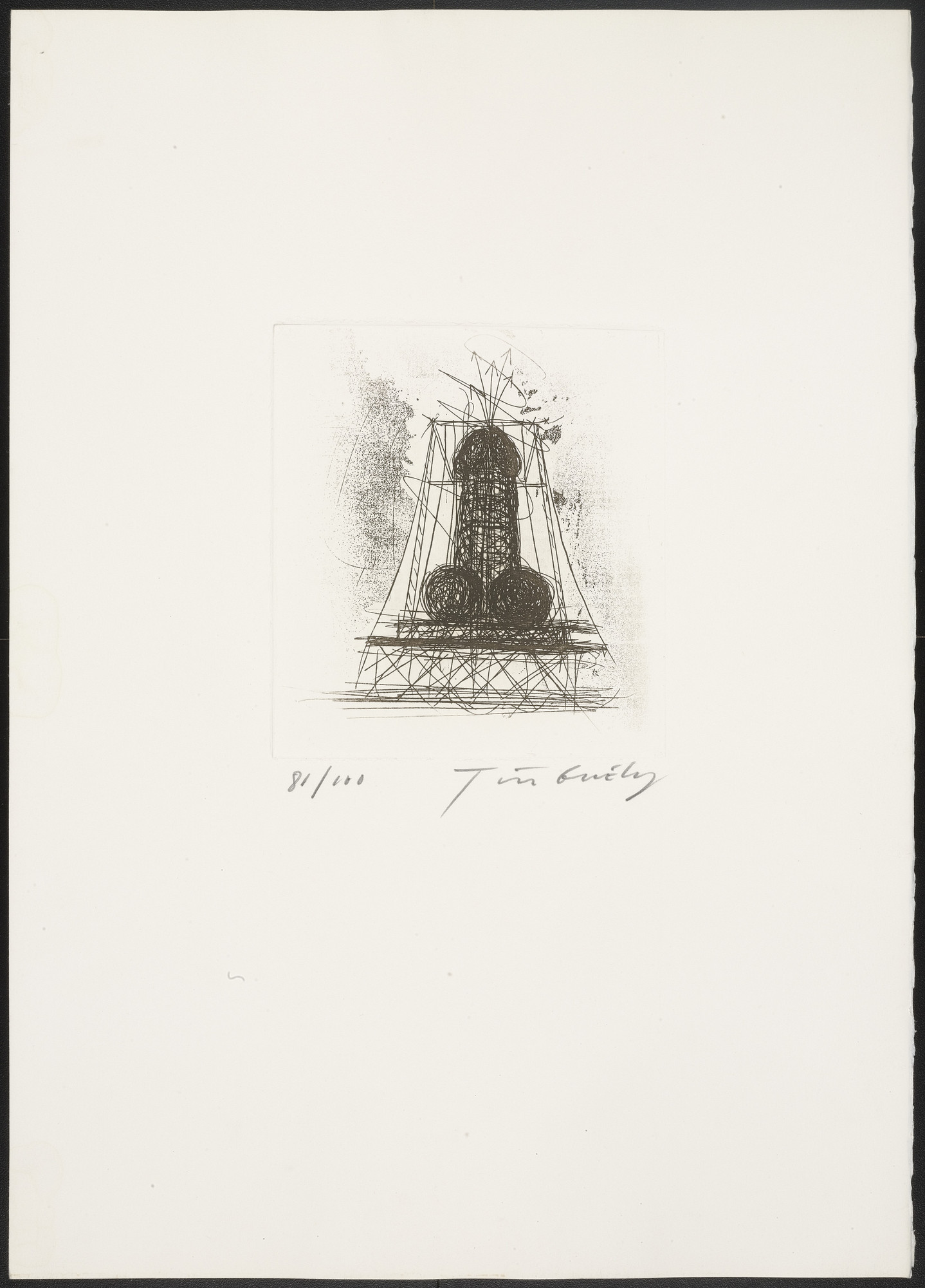 Jean Tinguely. Plate from La Vittoria ( Victory )
