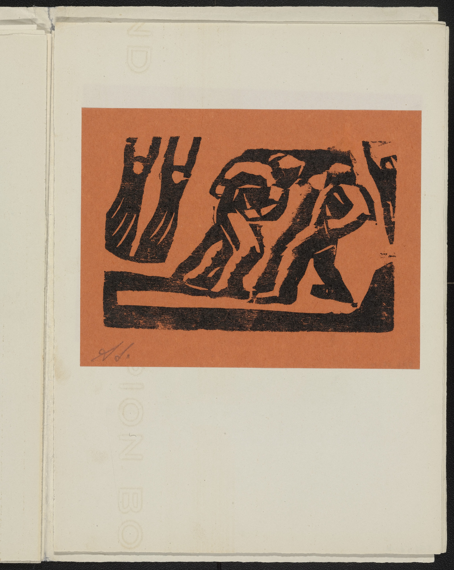 David Alfaro Siqueiros. Untitled from 13 Woodcuts by Siqueiros ( 13 Grabados en madera por Siqueiros )