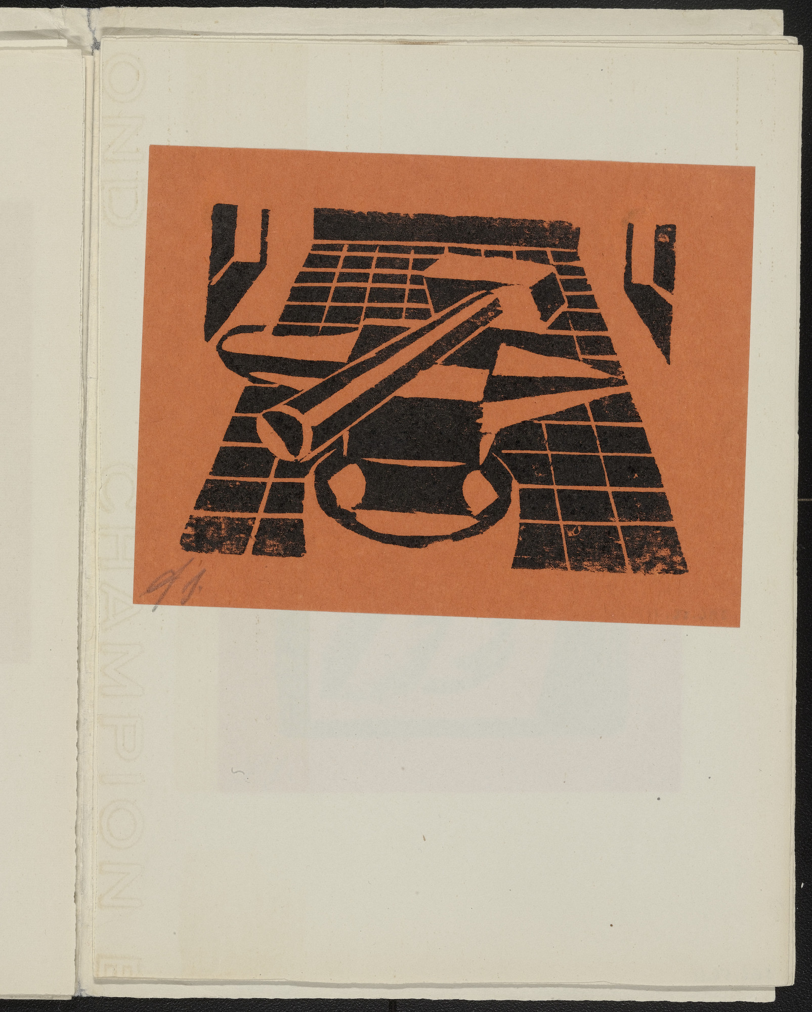 David Alfaro Siqueiros. Untitled from 13 Woodcuts by Siqueiros ( 13 Grabados en madera por Siqueiros )