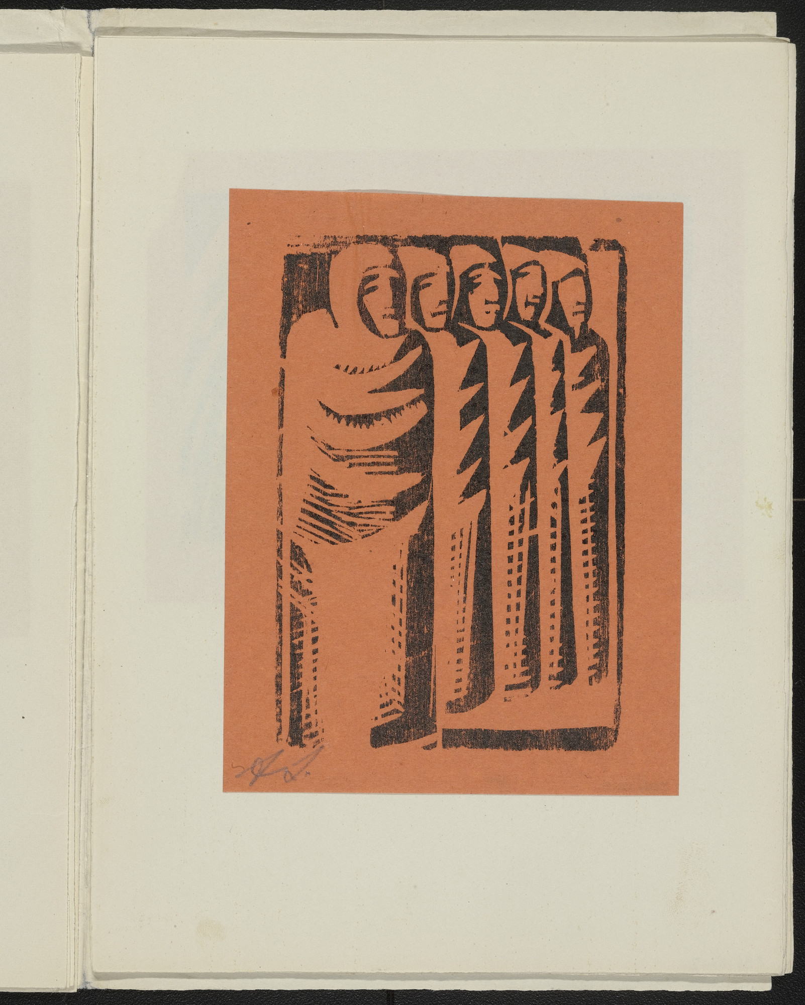 David Alfaro Siqueiros. Untitled from 13 Woodcuts by Siqueiros ( 13 Grabados en madera por Siqueiros )