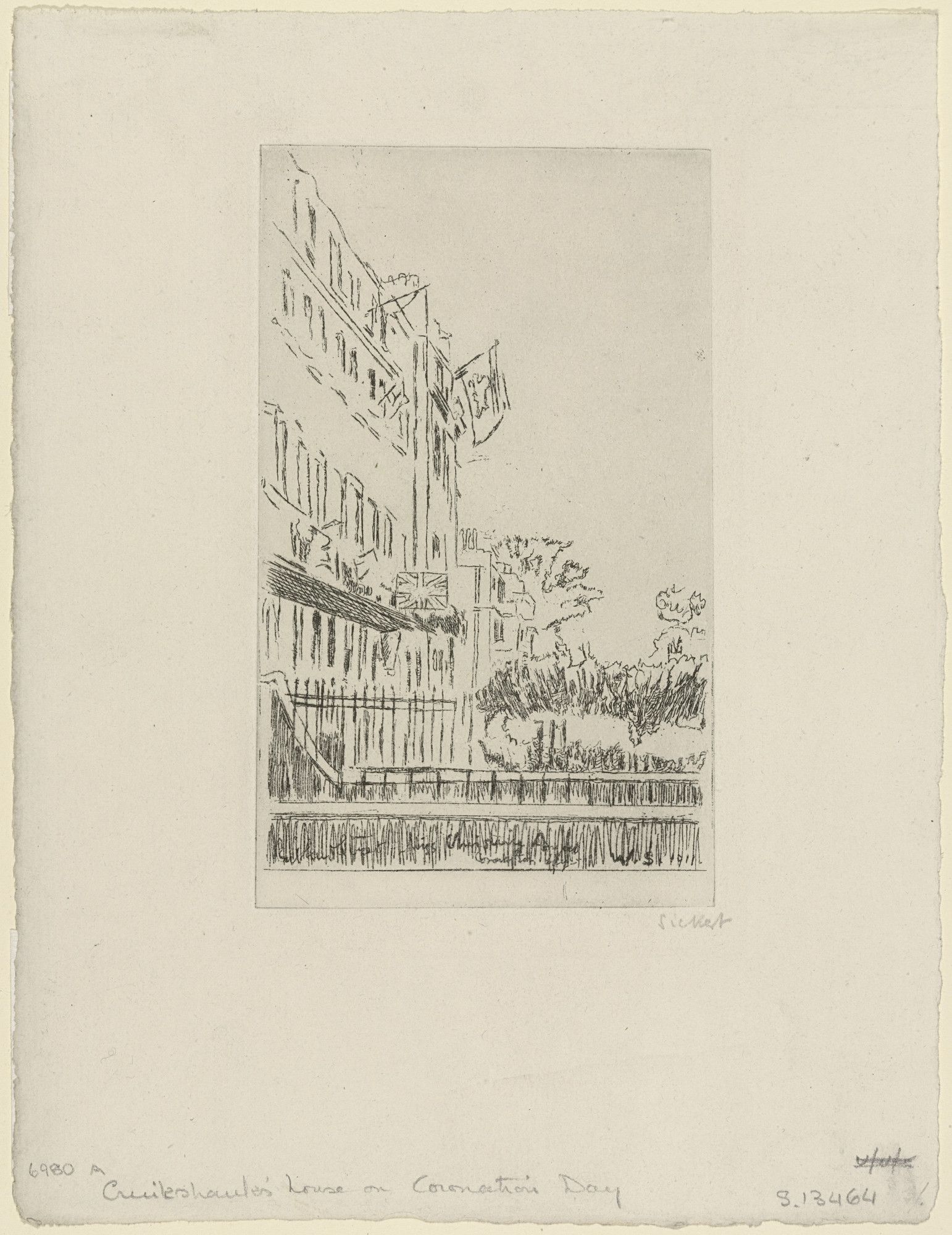 Walter Richard Sickert. Cruikshank's House on Coronation Day