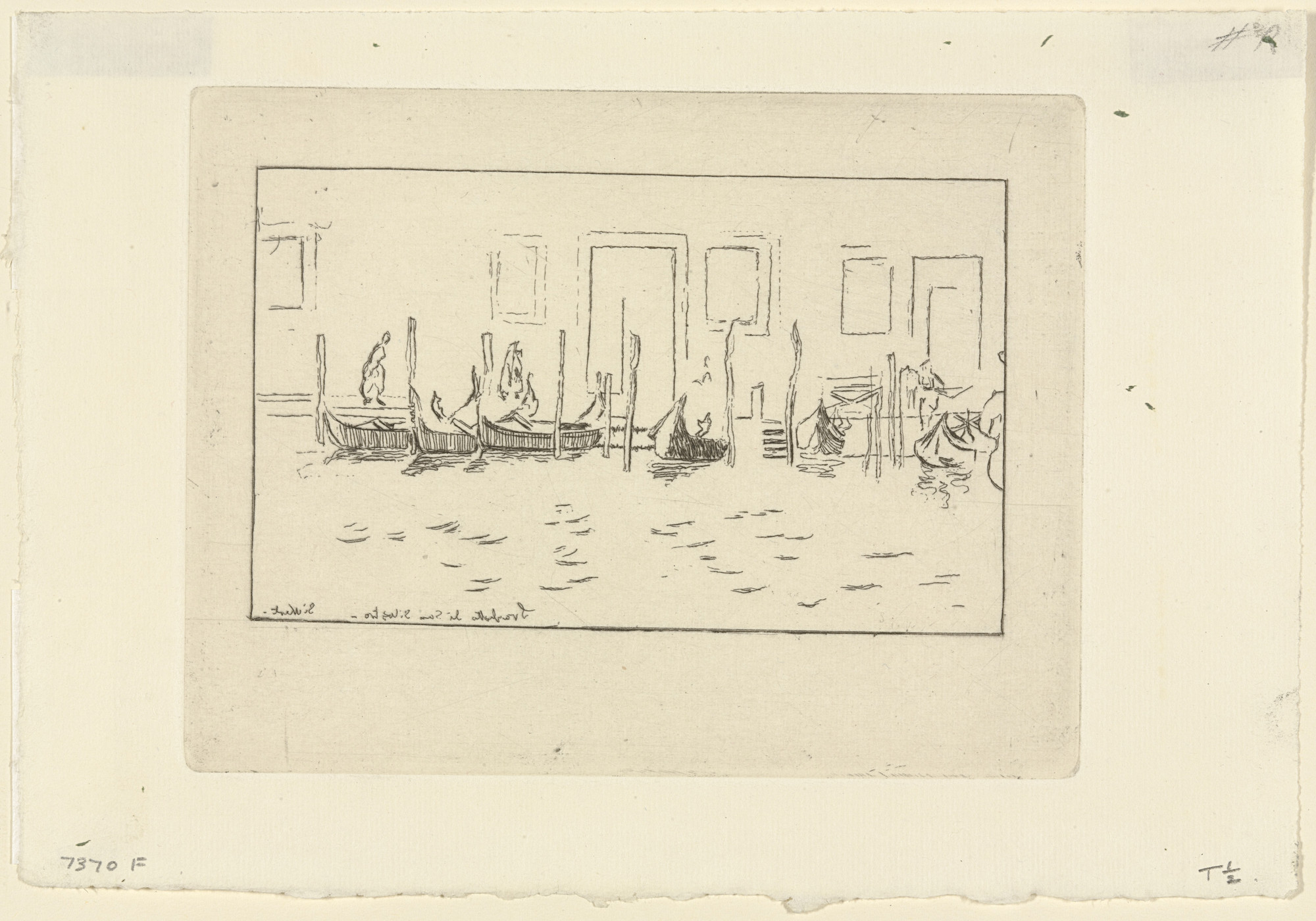 Walter Richard Sickert. Gondolas. (c. 1900-1904)