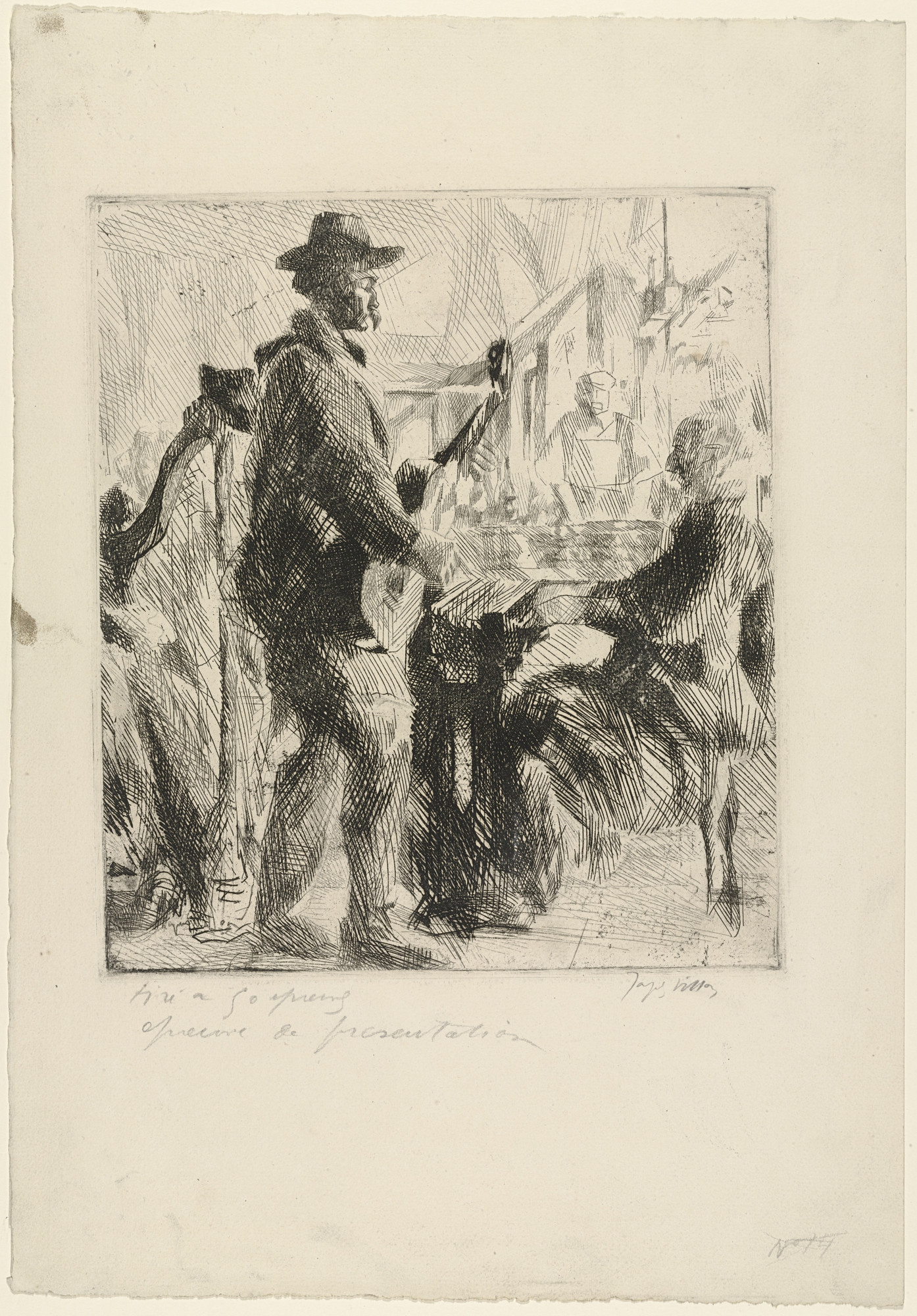 Jacques Villon. Musicians at a Café ( Musiciens chez le bistrot )