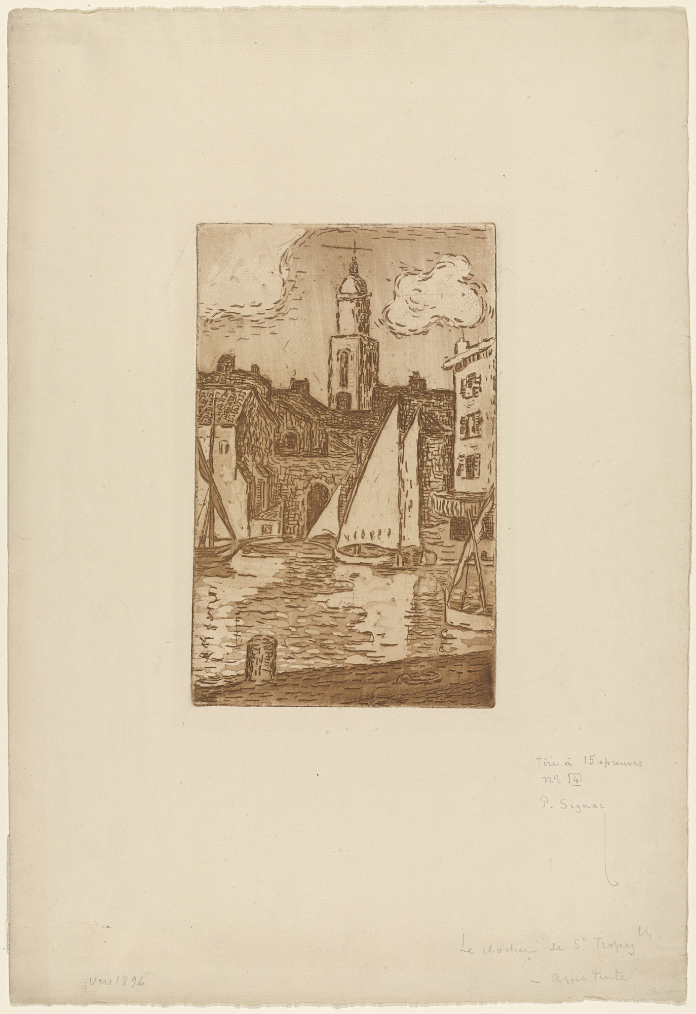 Paul Signac. Bell Tower of St. Tropez