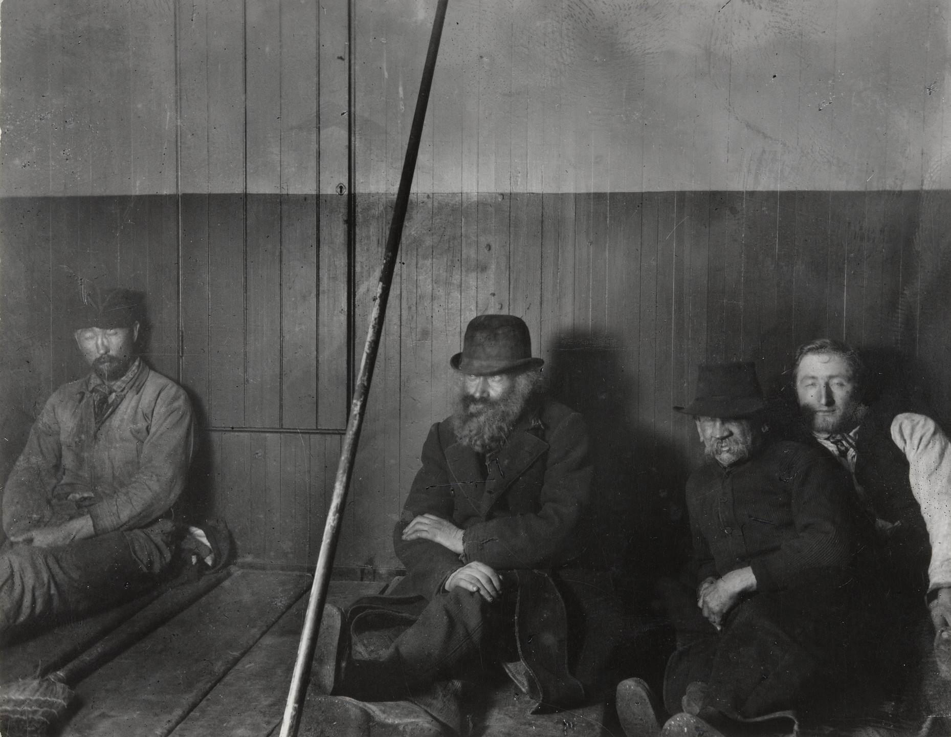 Jacob August Riis. Police Station Lodgers in Oak Street Station. 1890