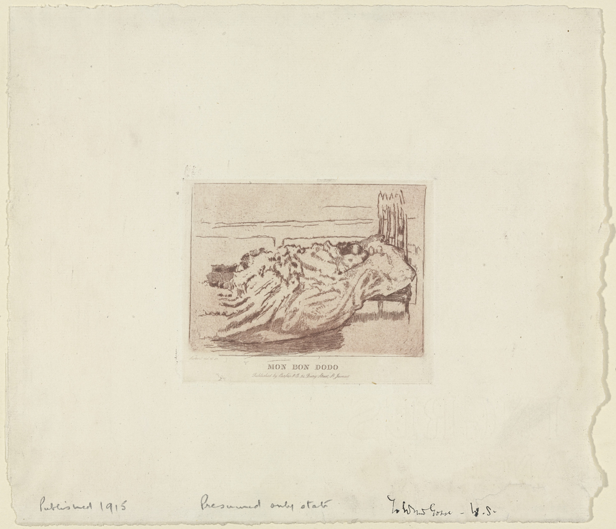 Walter Richard Sickert. Mon Bon Dodo