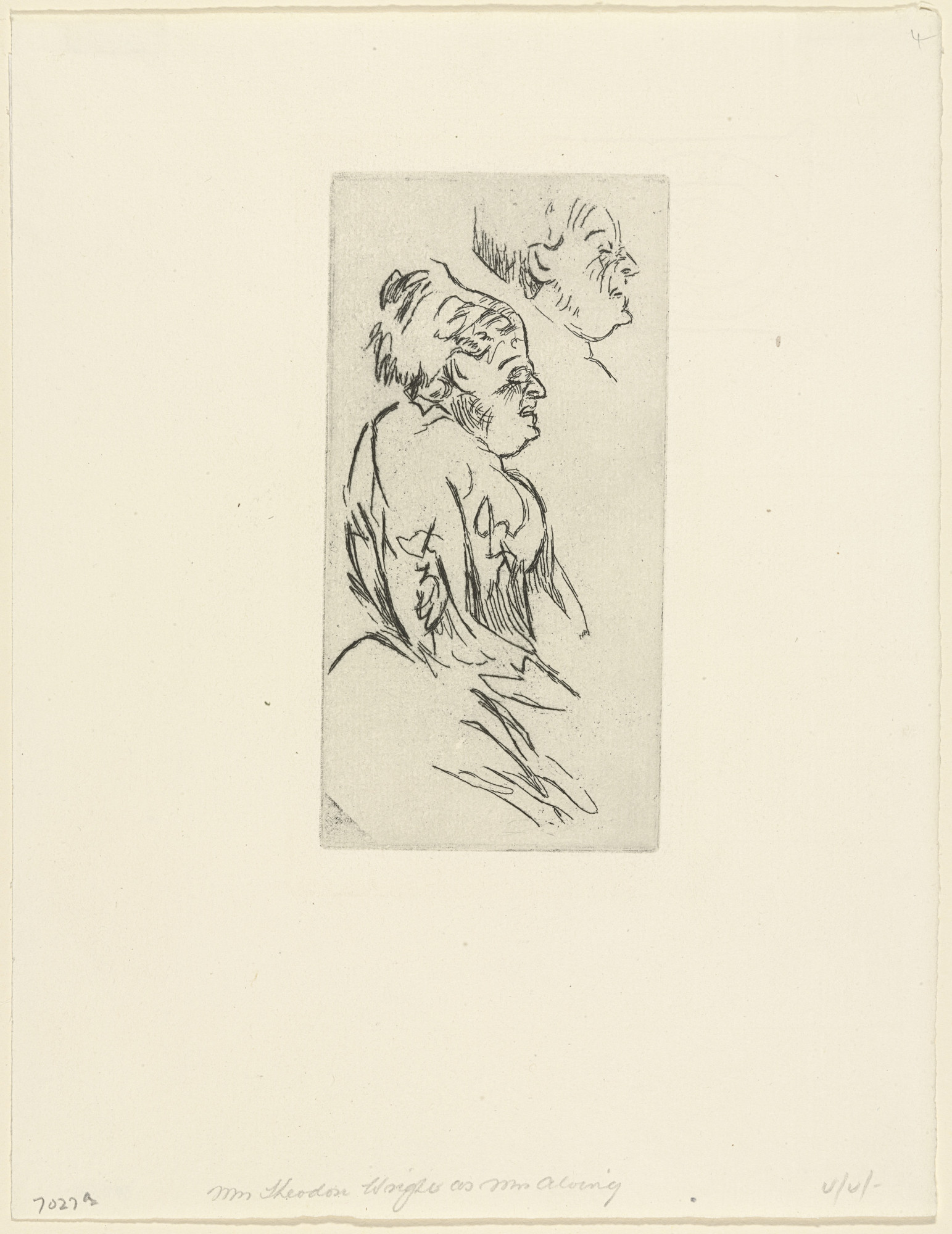 Walter Richard Sickert. Mrs. Theodore Wright as Mrs. Alling