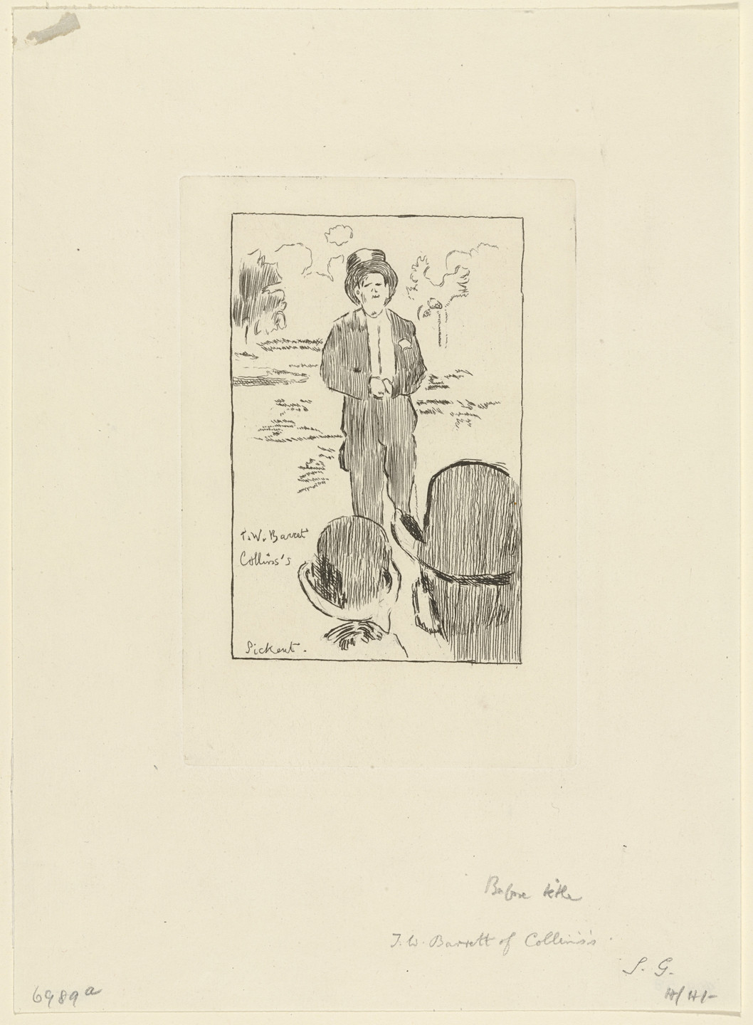 Walter Richard Sickert. T. W. Barrett. c. 1900